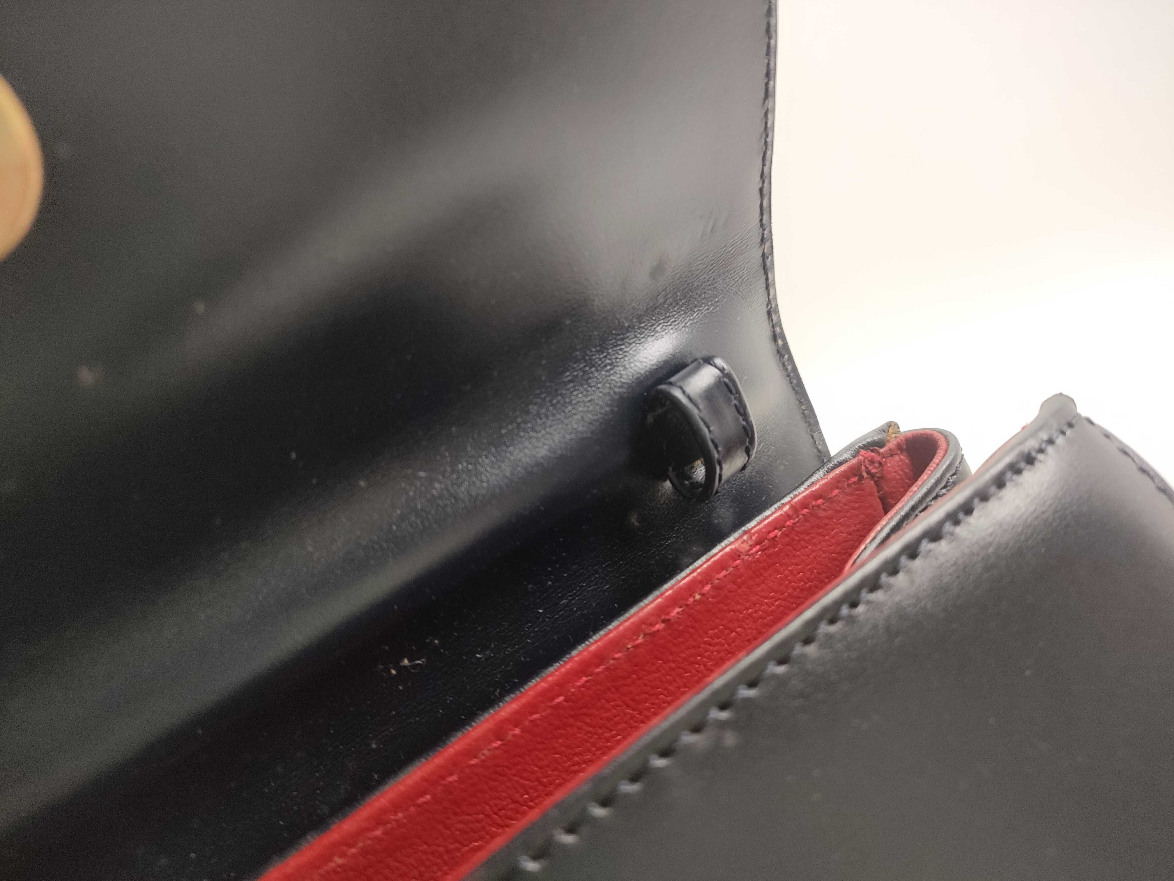 Leather Top Handle Bag with Circle Hardware — view 10