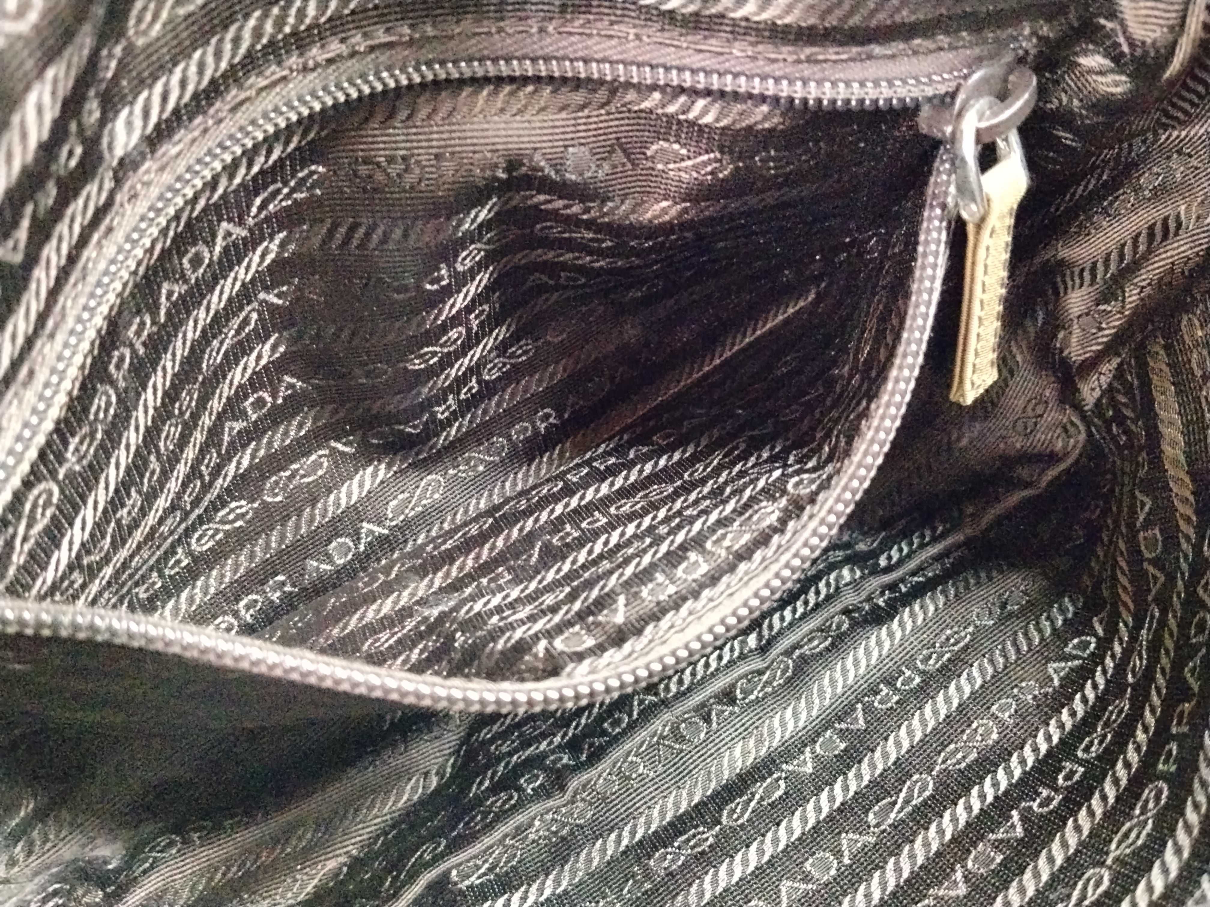 Nylon Shoulder Bag, Khaki — view 11