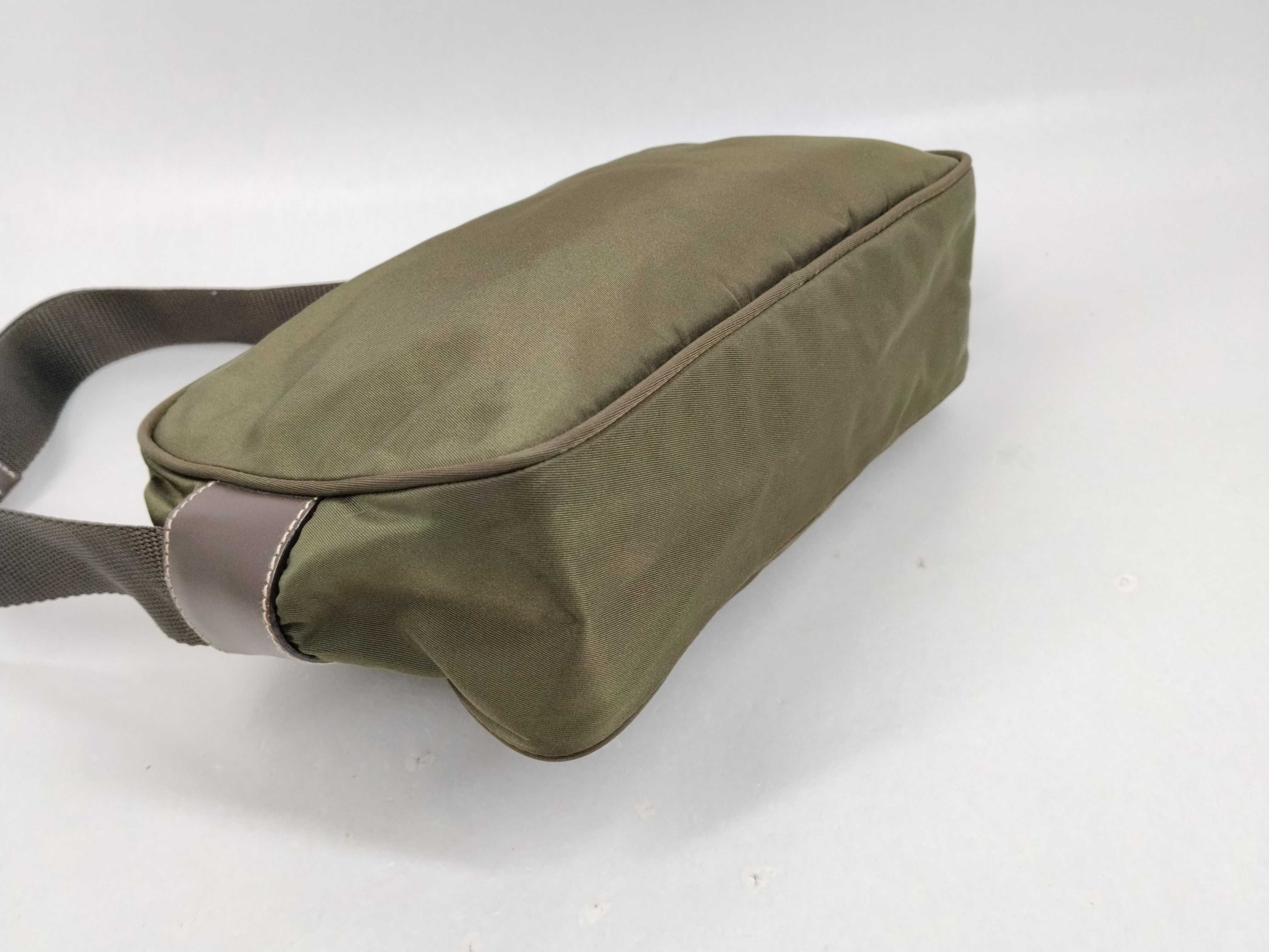 Nylon Shoulder Bag, Khaki — view 4