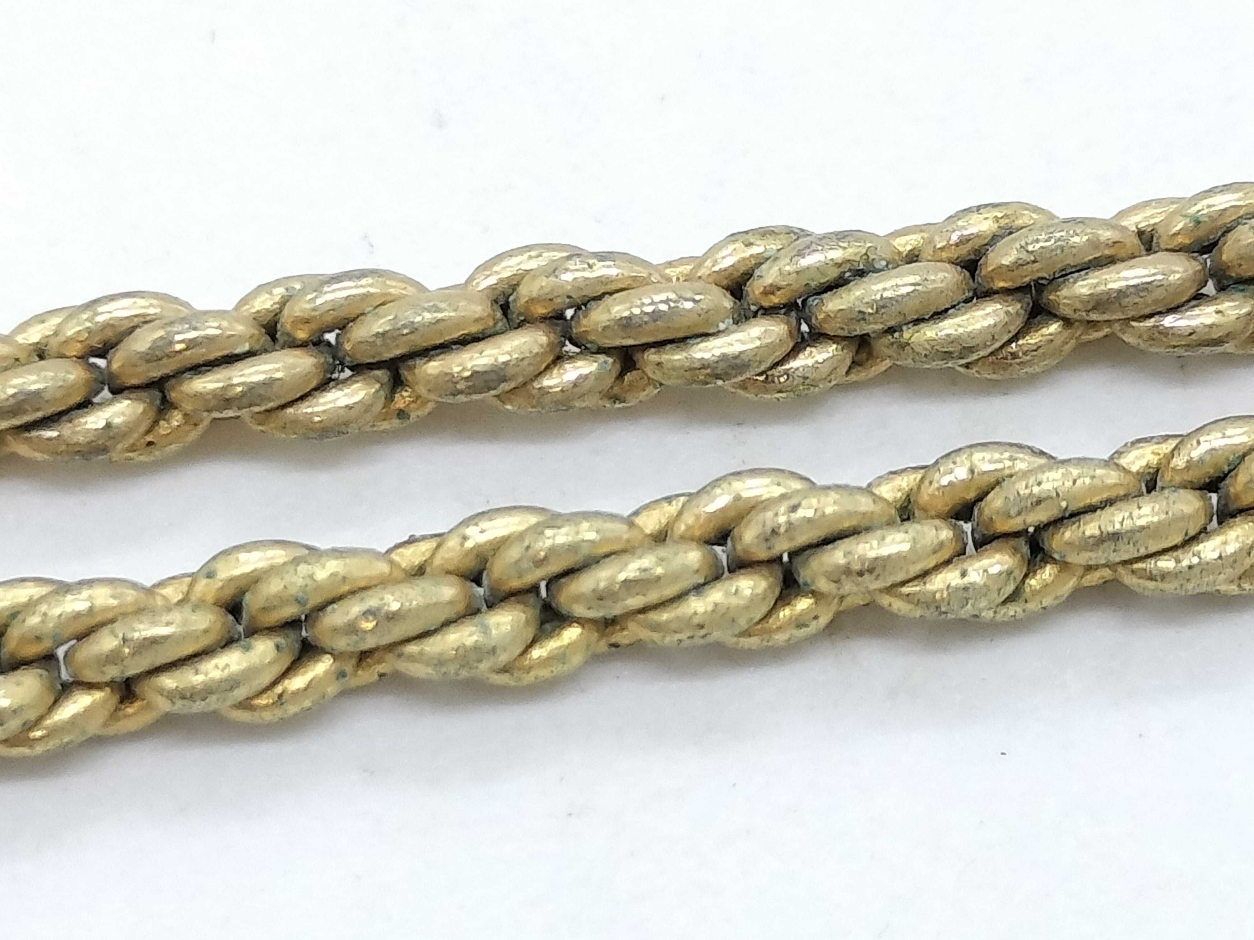 Vintage Necklace with Rhinestones and Logo — view 8