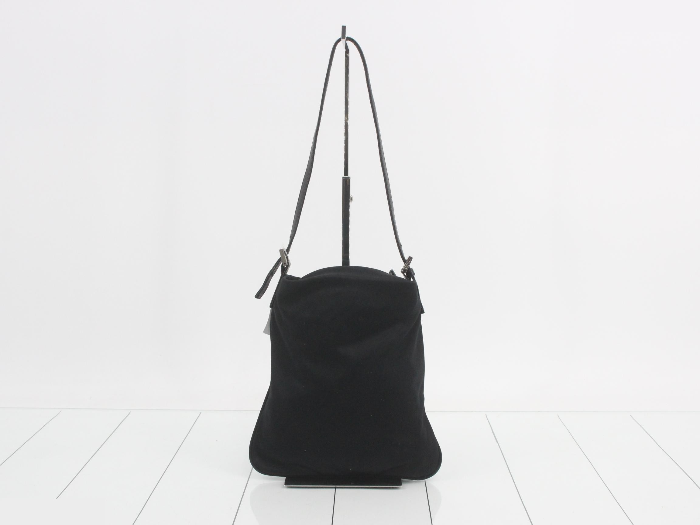 One-shoulder bag, black, satin — view 2