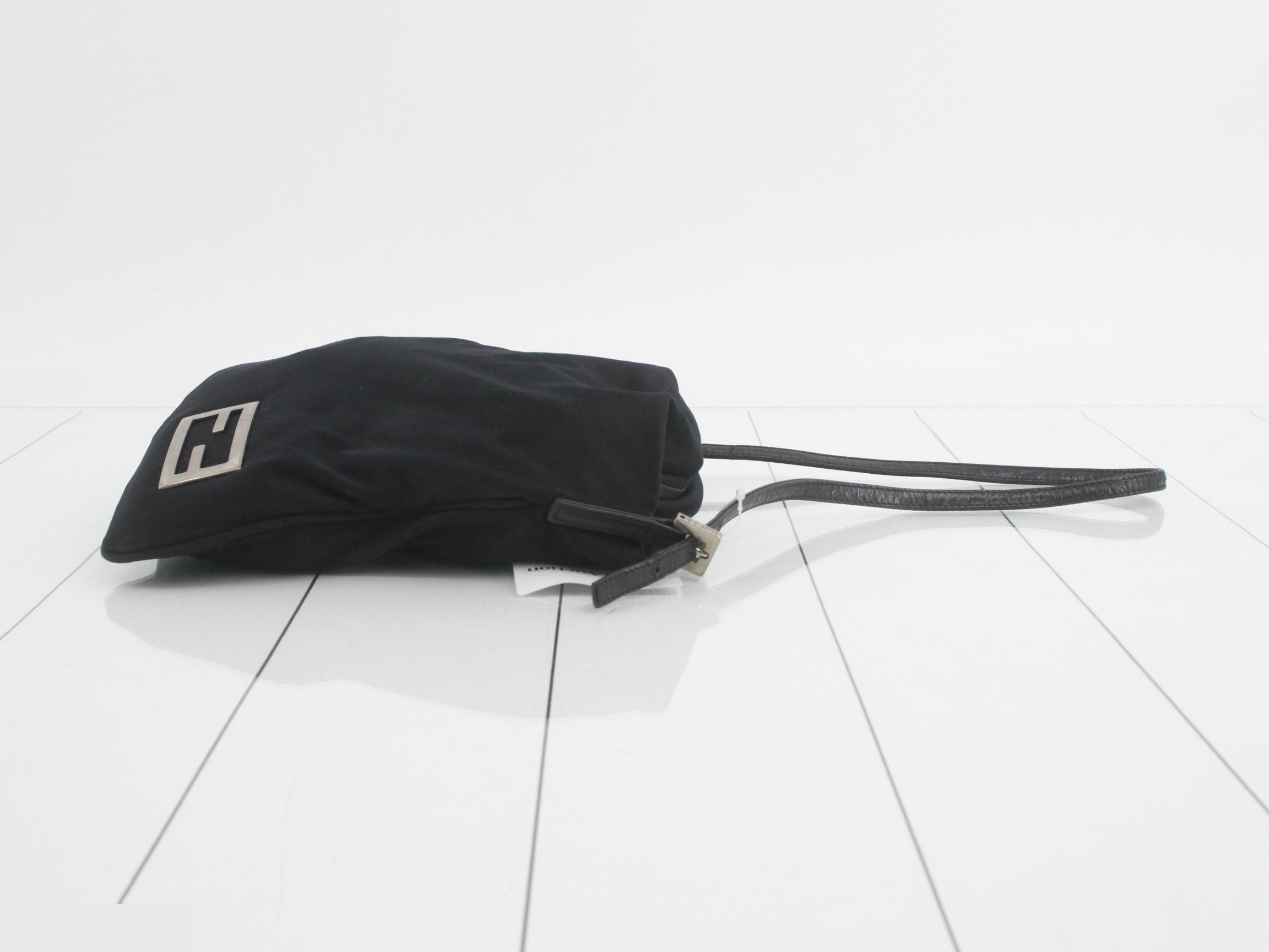 One-shoulder bag, black, satin — view 3