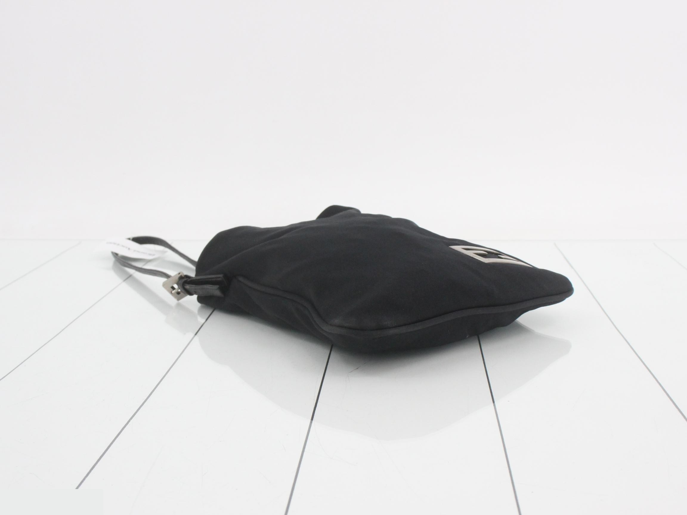 One-shoulder bag, black, satin — view 5