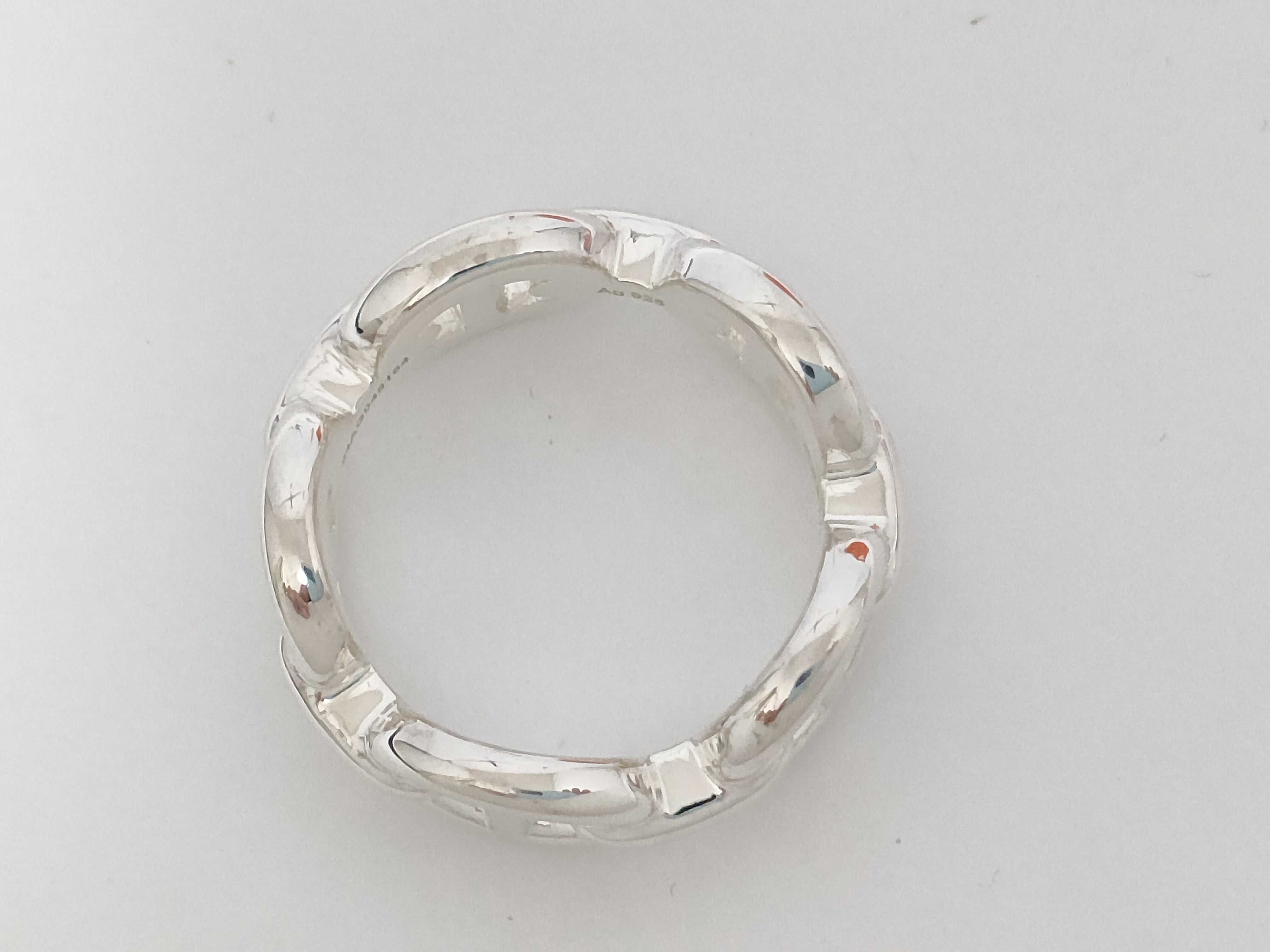 Chaine d'Ancre Enchainée Ring #48 (equivalent to size 8) Silver Ag925 5.0g Hermes Unused Ring — view 7