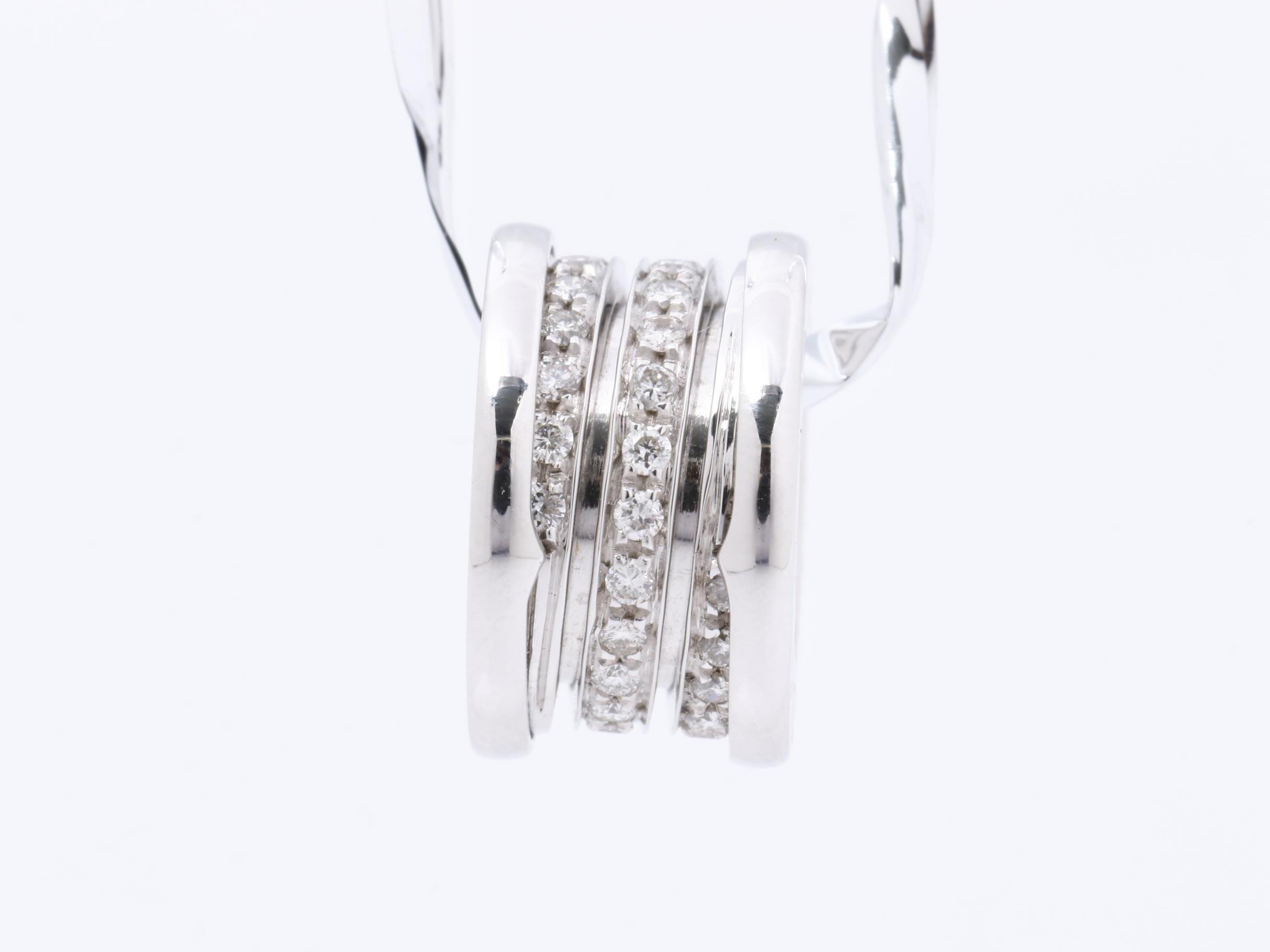 B.zero1 (precious metal) charm pendant with diamond, 750WG, 6.4g