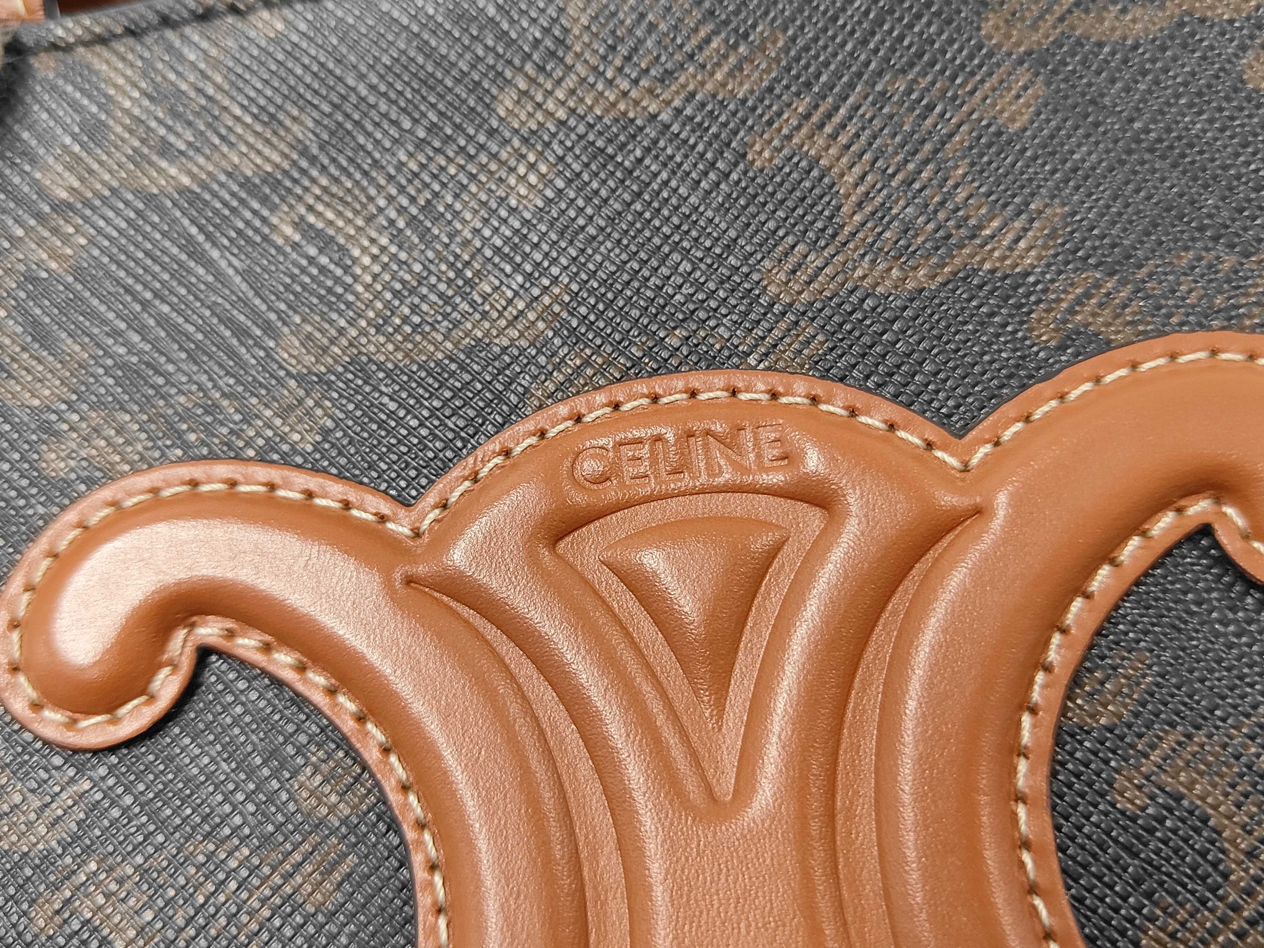 Cuir Triomphe Tan Shoulder Bag — view 9