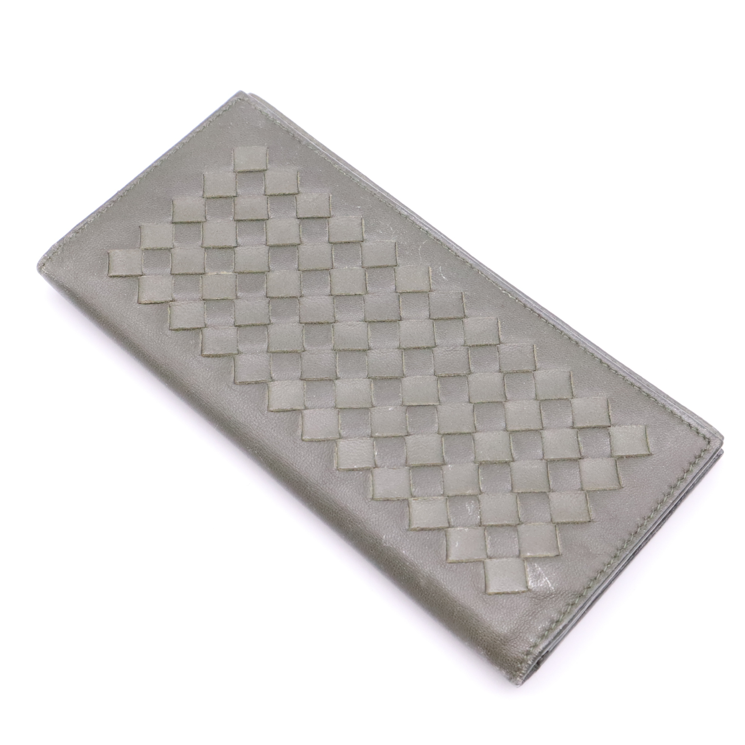 Intrecciato Khaki Billfold — view 2