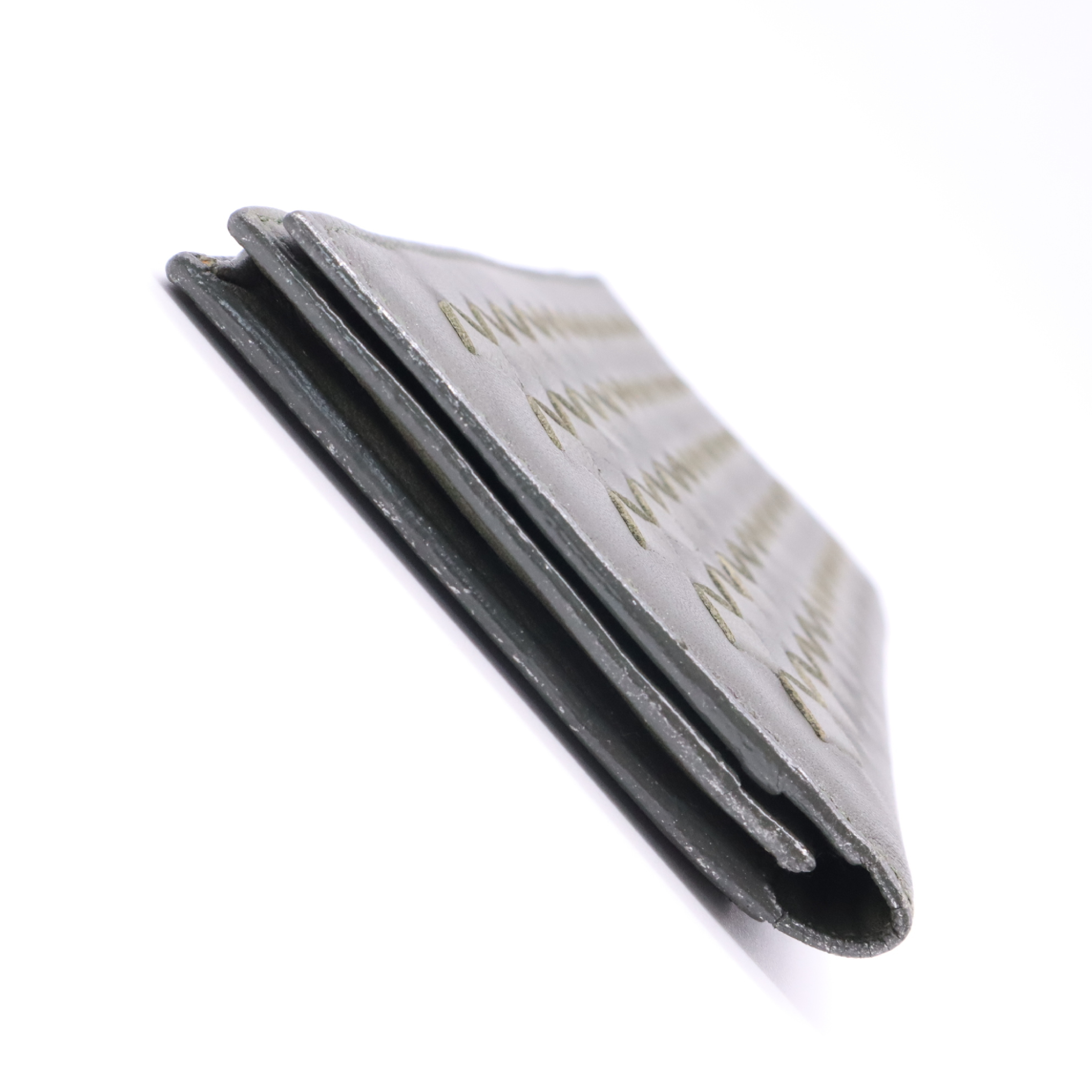 Intrecciato Khaki Billfold — view 4