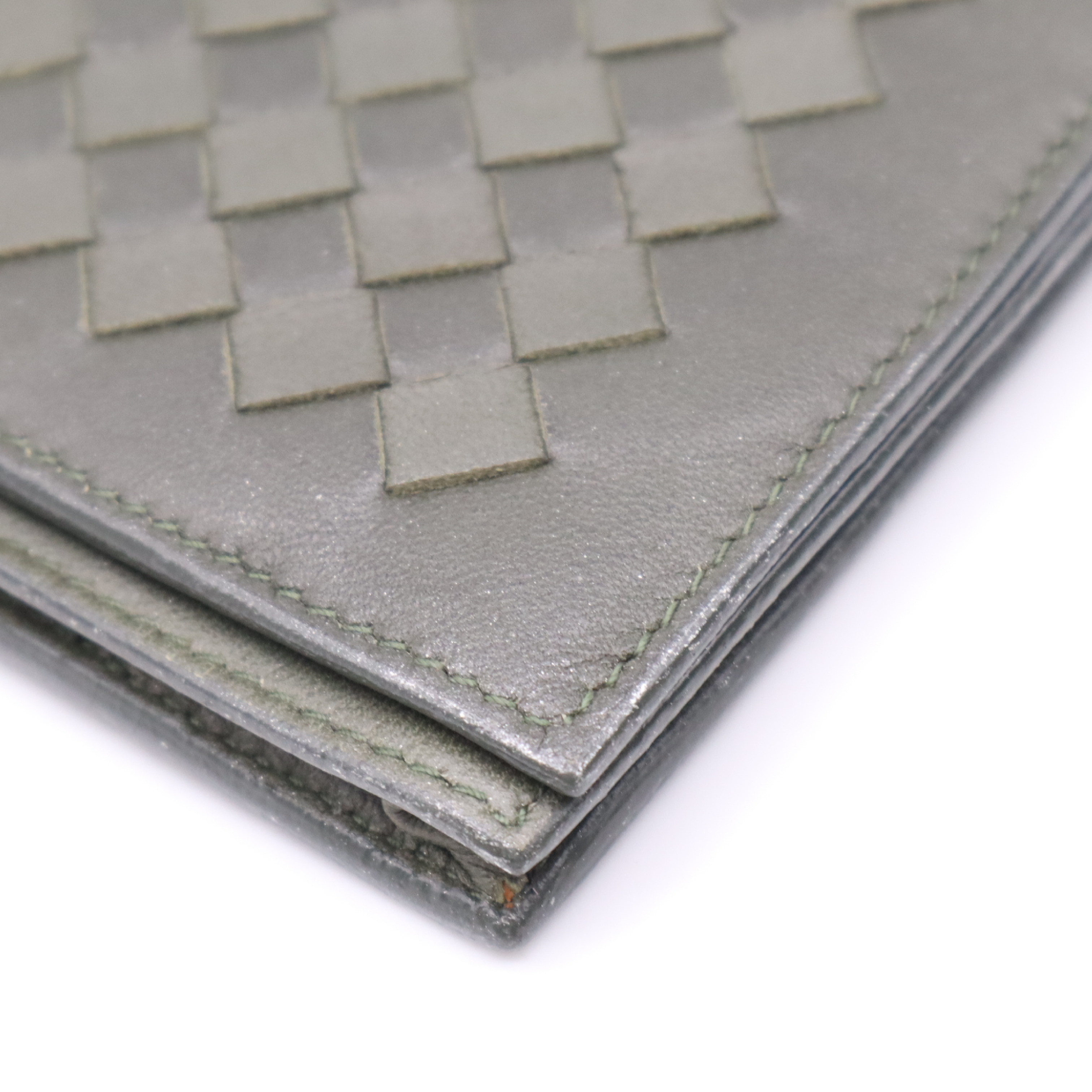 Intrecciato Khaki Billfold — view 7
