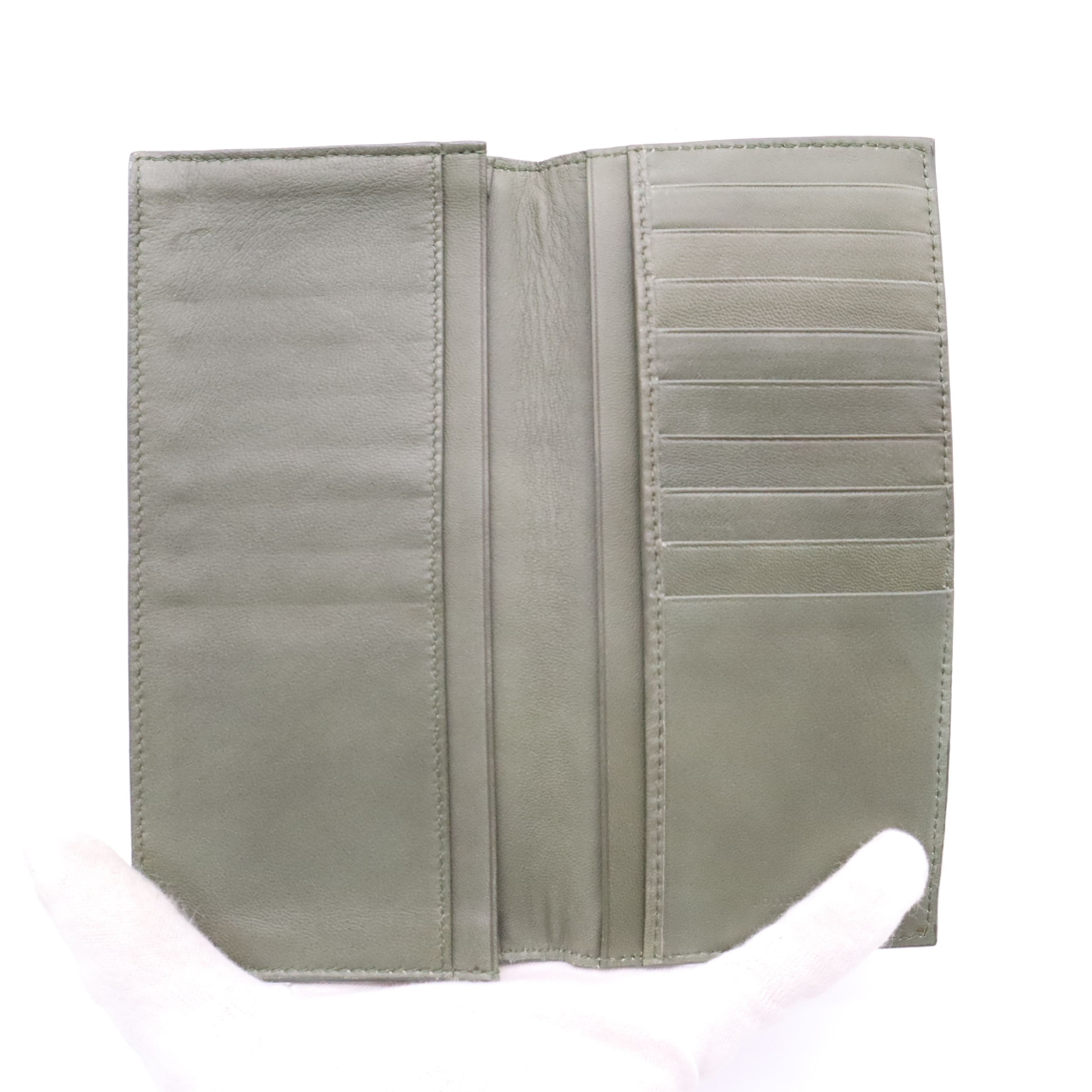 Intrecciato Khaki Billfold — view 8
