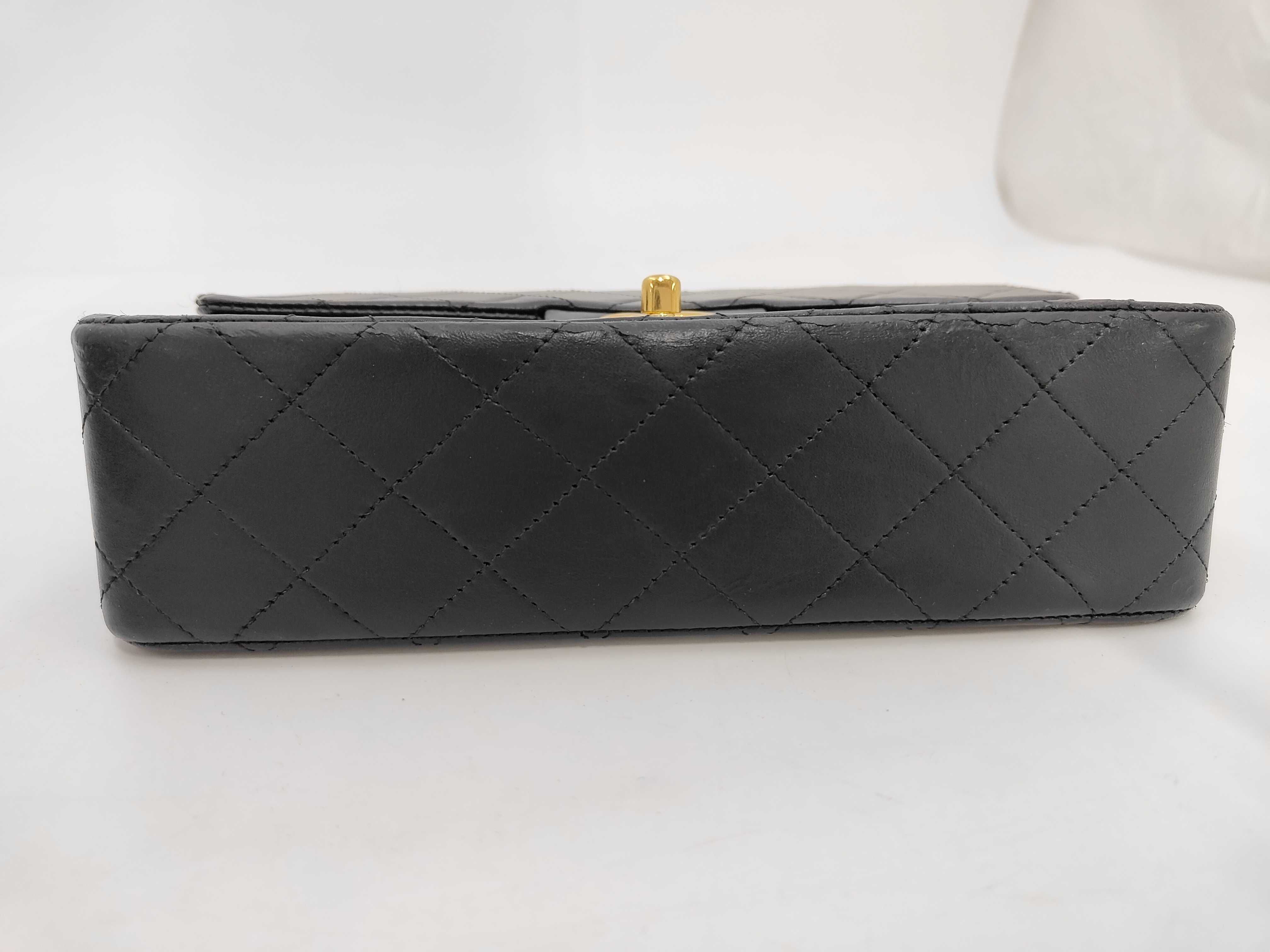 Lambskin Double Flap Chain Shoulder Bag (with seal) — view 6