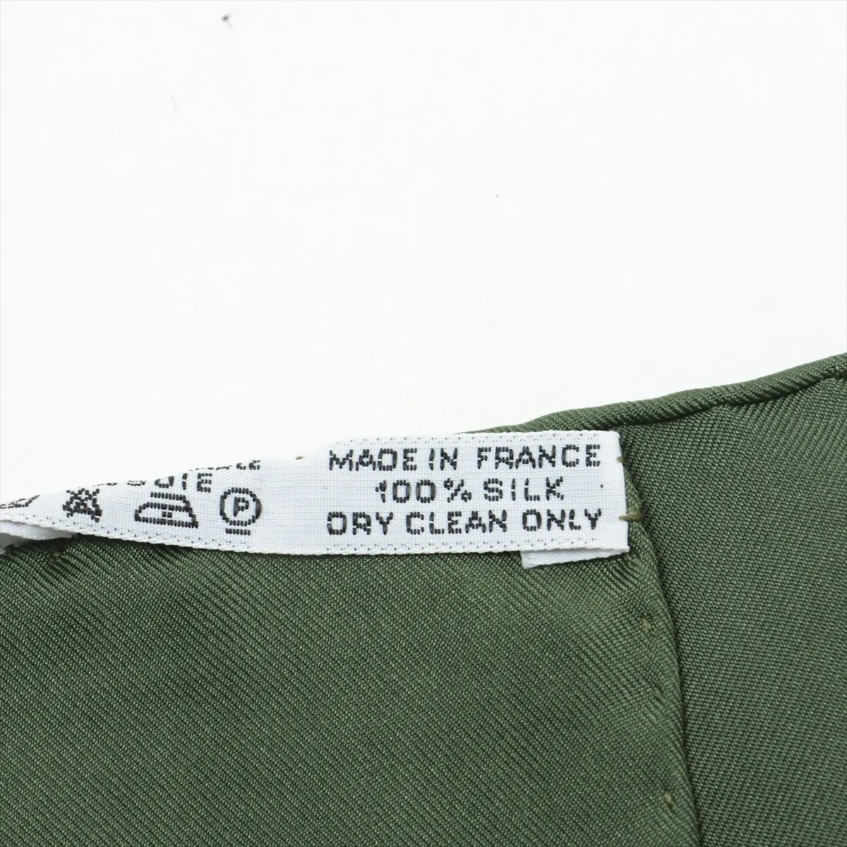 Carre 90 Les Quatre Saisons Four Seasons Scarf Silk Green — view 7