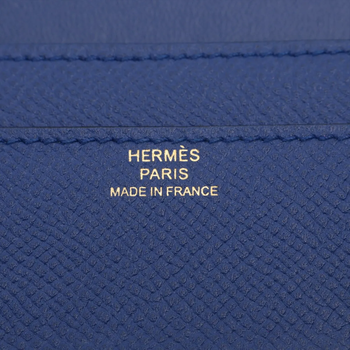 Constance Long Wallet, Veau Epsom Leather, Blue, Gold Hardware, A: 2017 — view 11