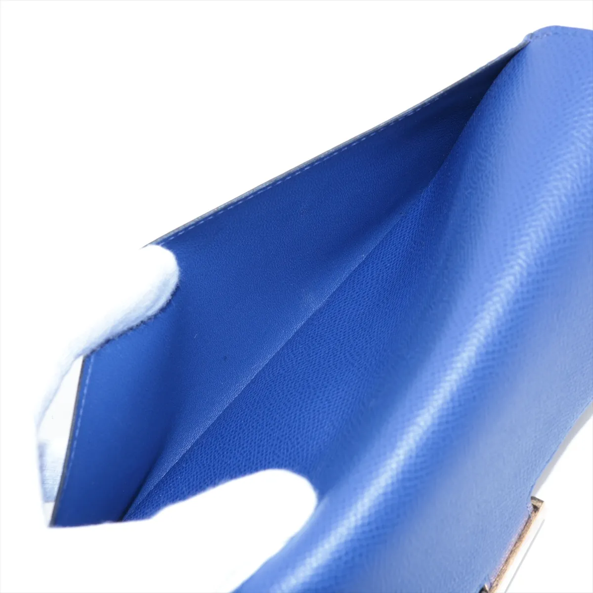 Constance Long Wallet, Veau Epsom Leather, Blue, Gold Hardware, A: 2017 — view 10