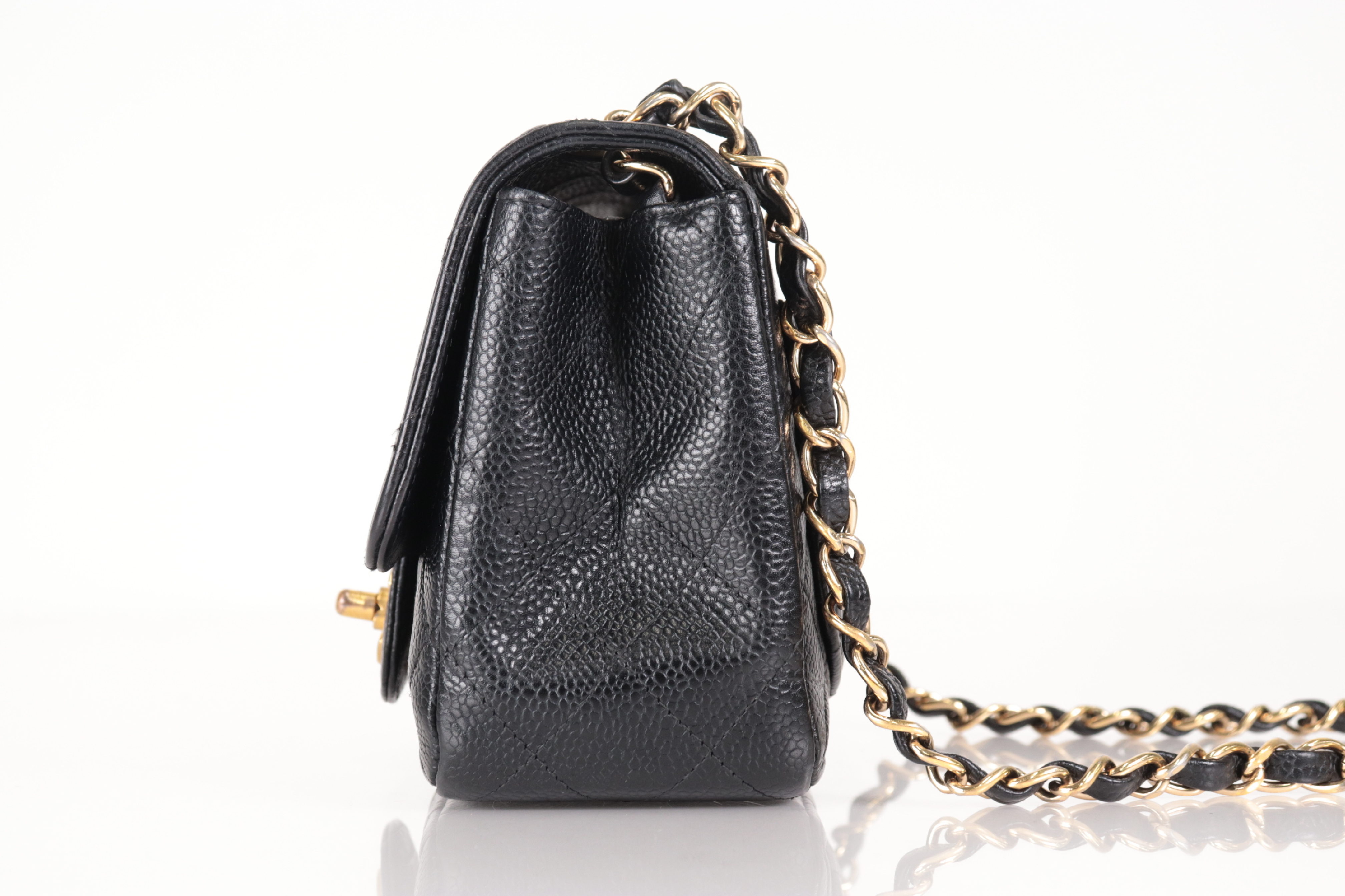 Minimato Caviar Chain Shoulder Bag (Serial No. 12) — view 3