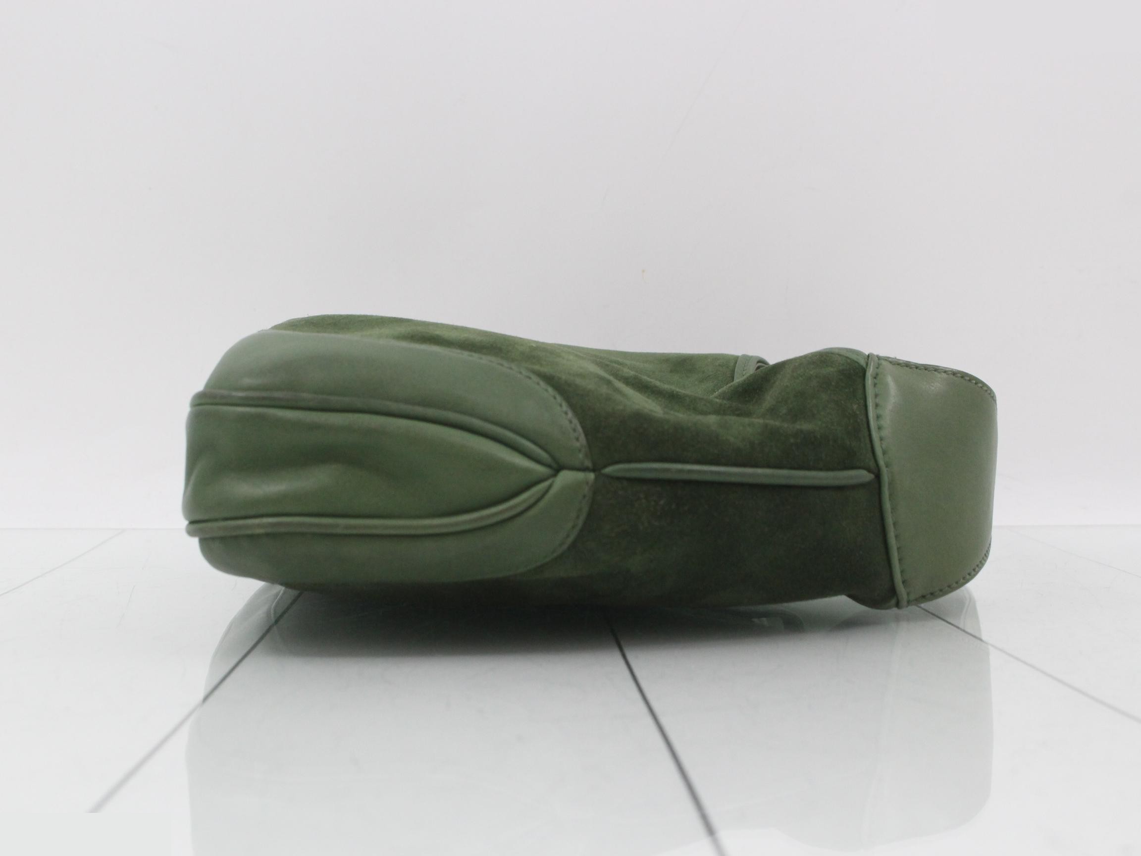 Suede Green Shoulder Bag — view 3