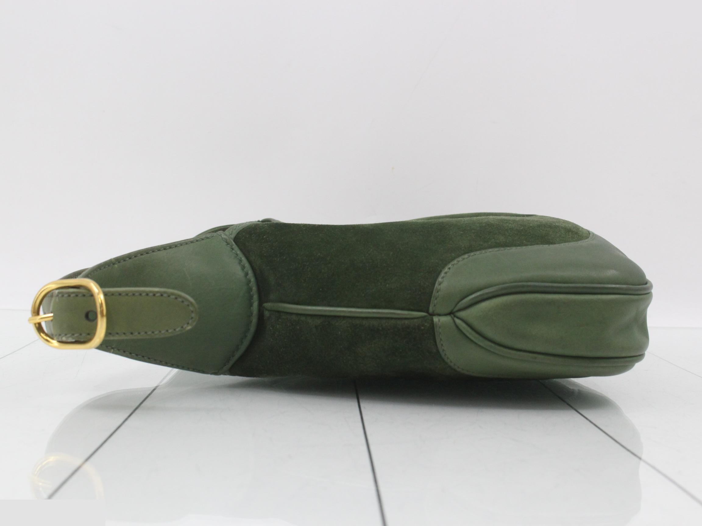 Suede Green Shoulder Bag — view 4