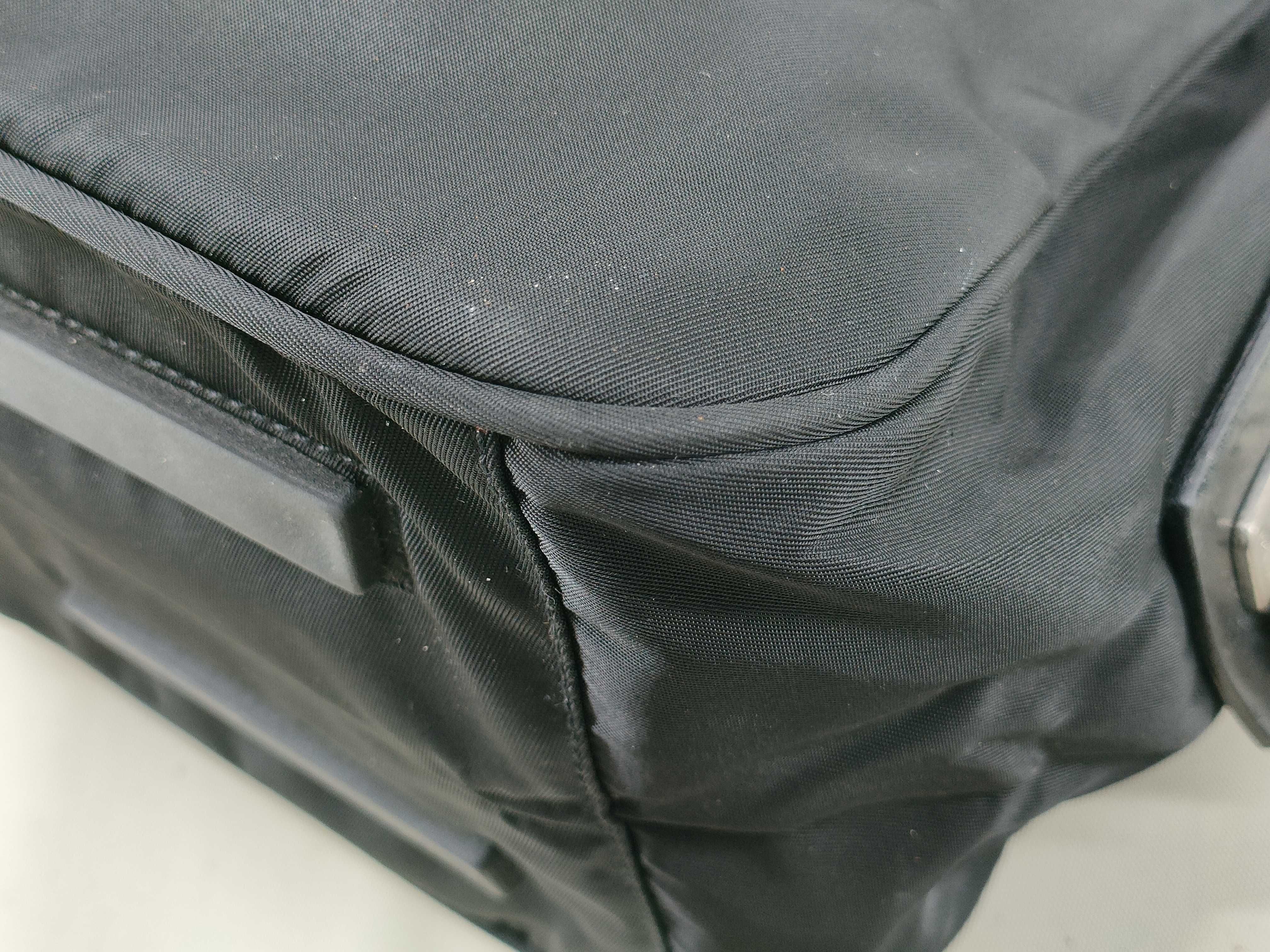 Nylon Bag, Prada Tessuto Handbag with Key, Black Handbag — view 4