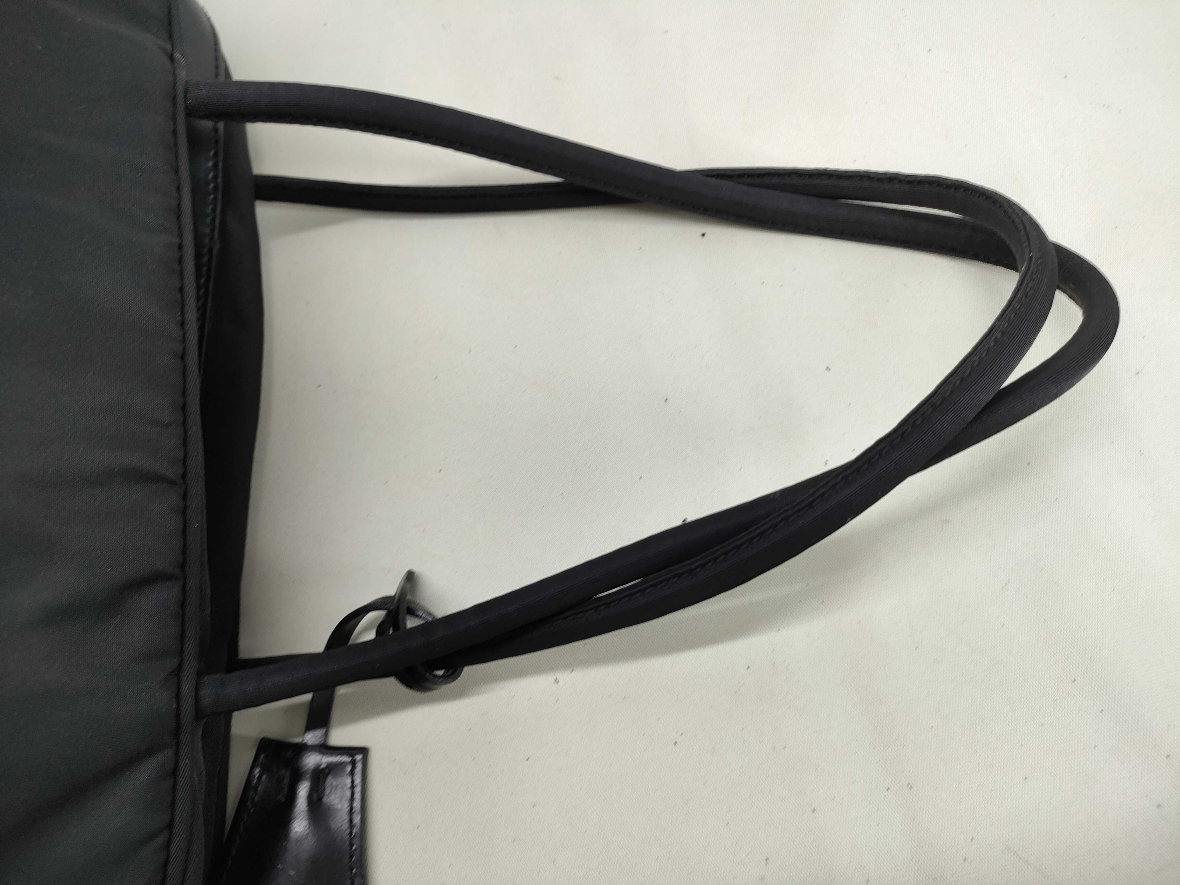 Nylon Bag, Prada Tessuto Handbag with Key, Black Handbag — view 5
