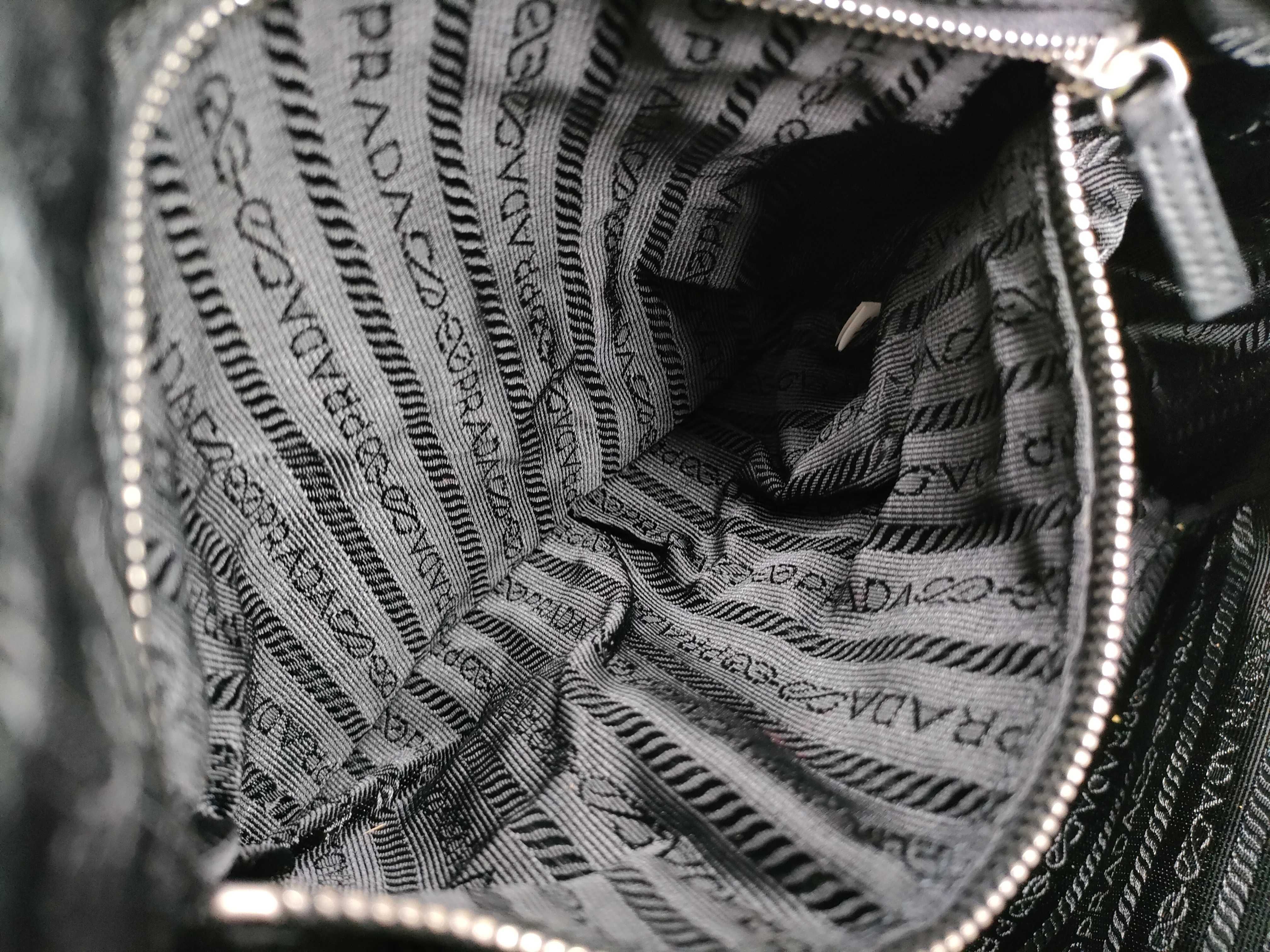 Nylon Bag, Prada Tessuto Handbag with Key, Black Handbag — view 10