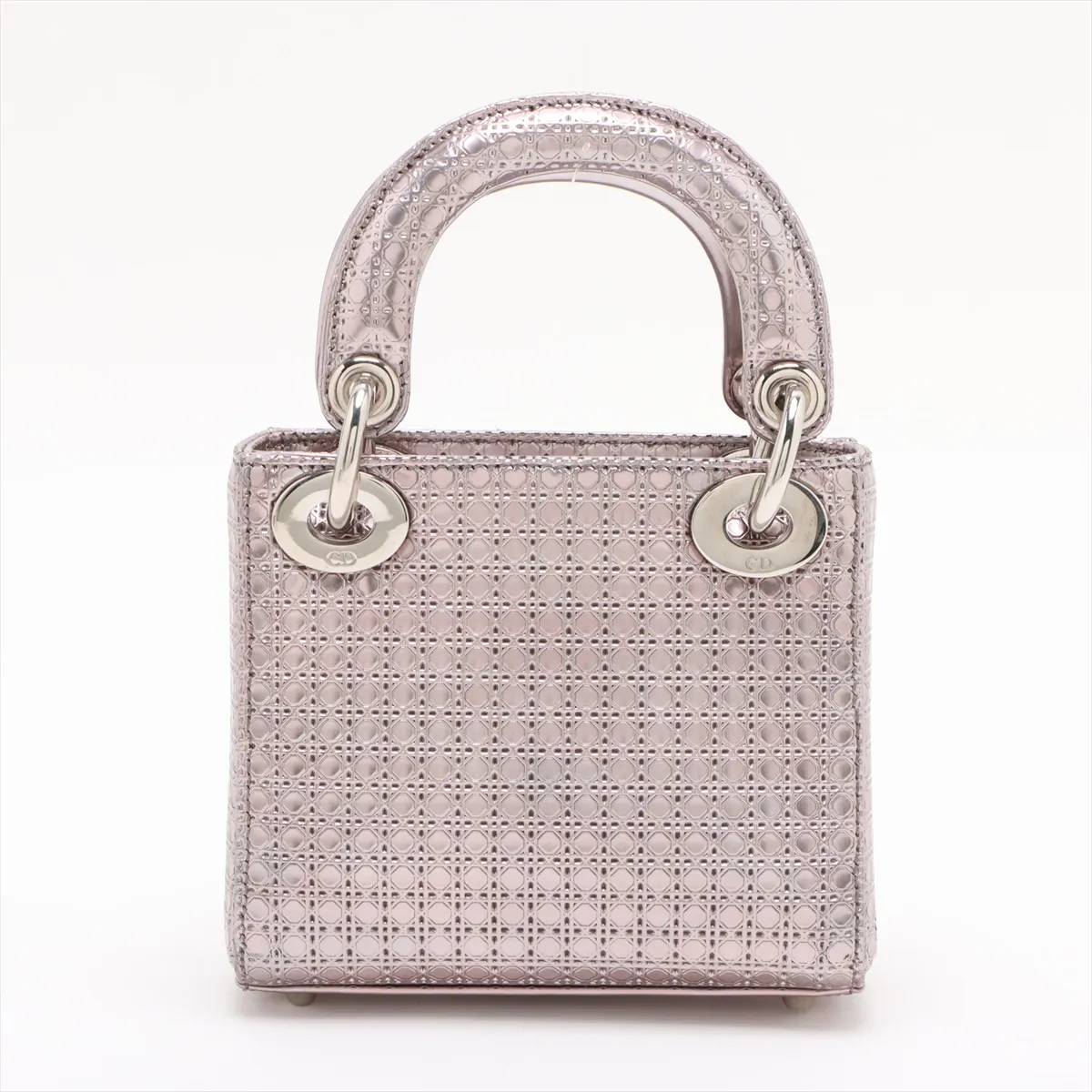 Micro Cannage Lady Dior Leather 2WAY Handbag Purple — view 2