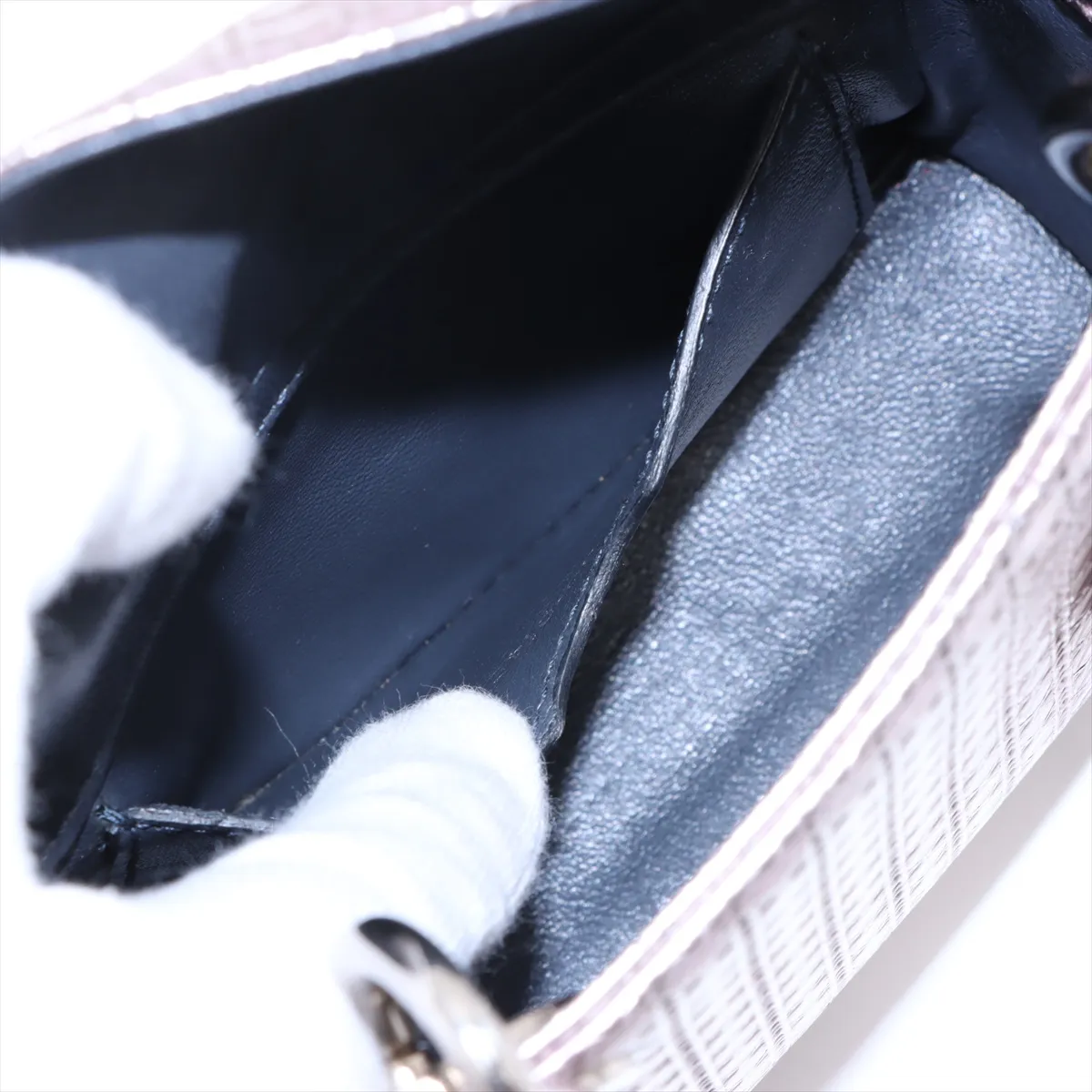 Micro Cannage Lady Dior Leather 2WAY Handbag Purple — view 9