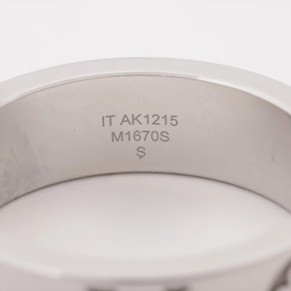 M1670S Ring LV Mosaic AK1215 Ring S Metal Silver — view 3