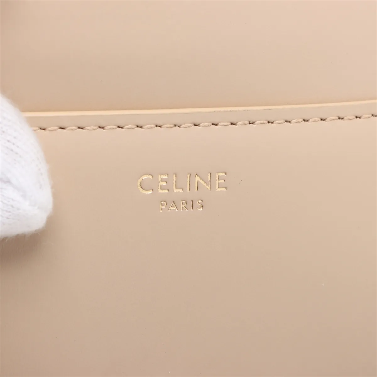 16saise small leather 2WAY handbag beige — view 13