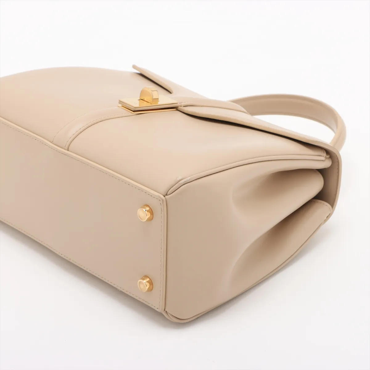 16saise small leather 2WAY handbag beige — view 3