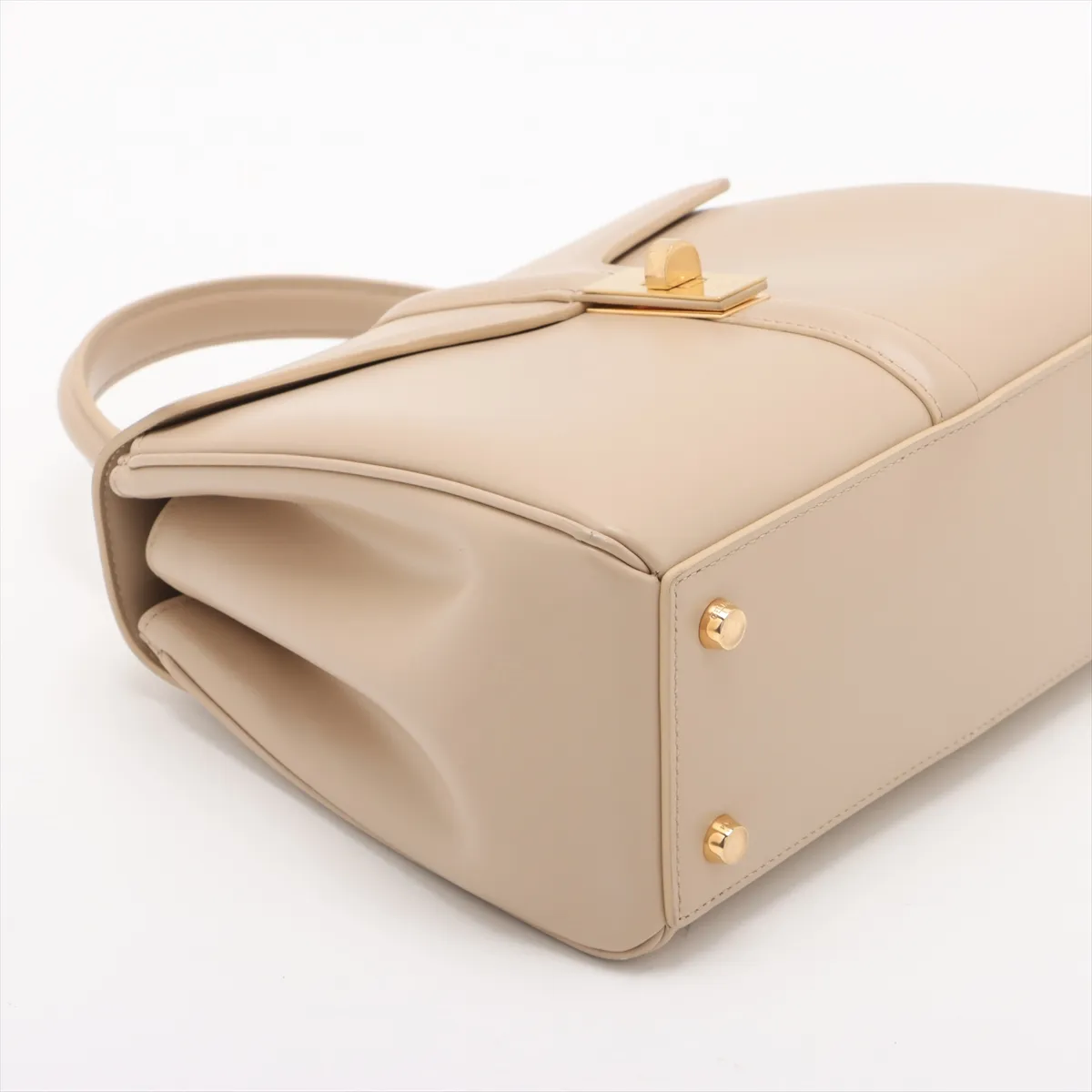 16saise small leather 2WAY handbag beige — view 4
