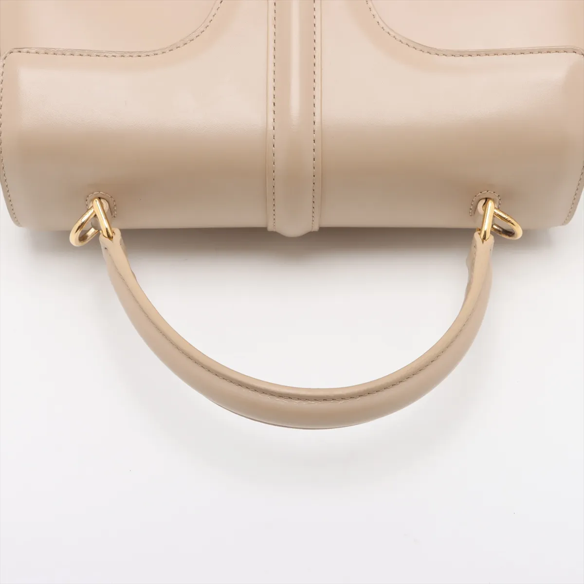 16saise small leather 2WAY handbag beige — view 5