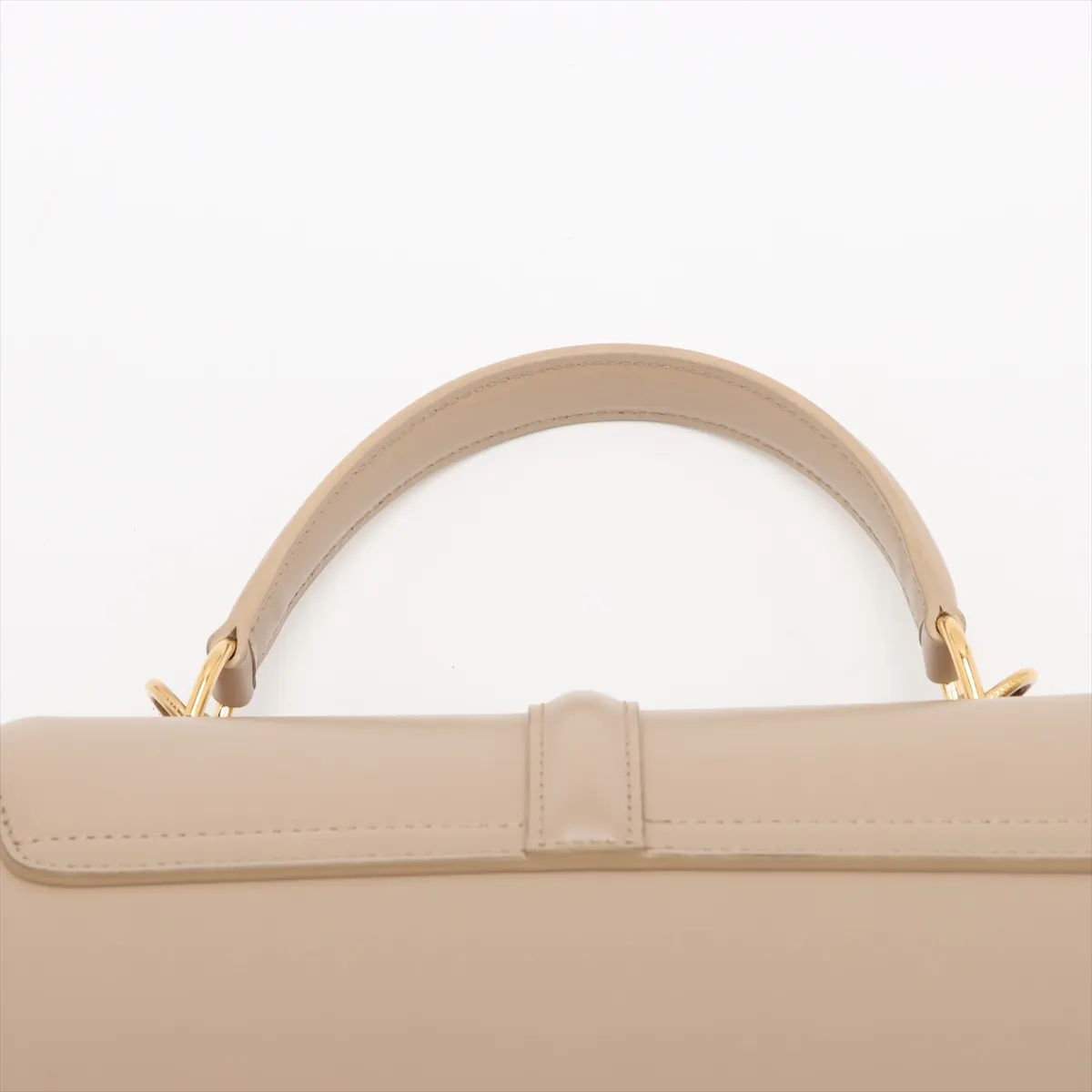 16saise small leather 2WAY handbag beige — view 6