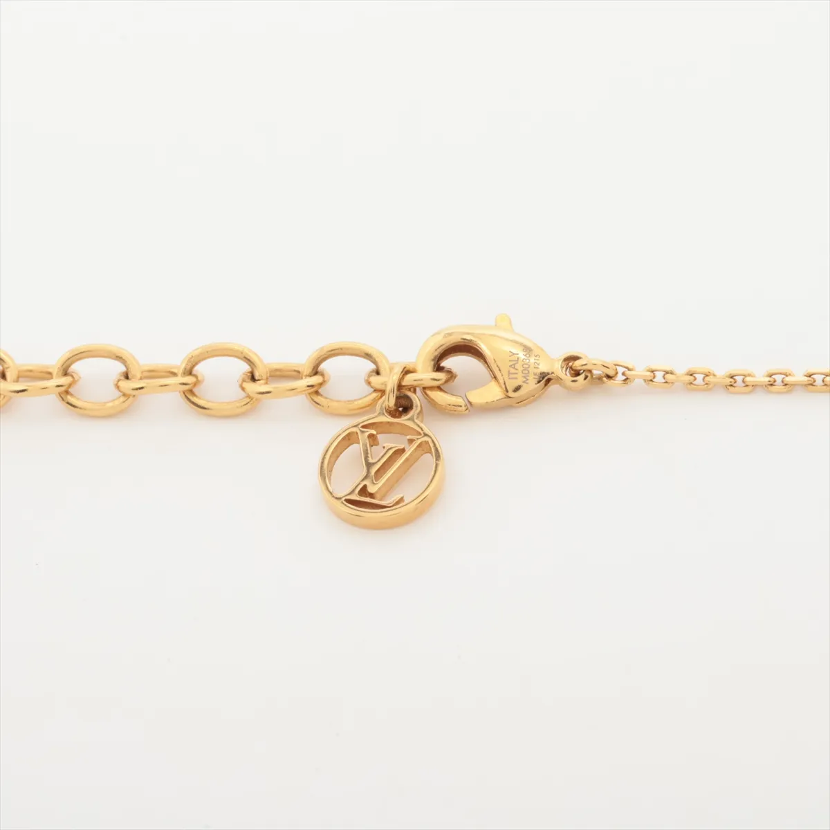M00368 Collier Petit Louis LE1215 Necklace GP x Rhinestone Gold — view 3