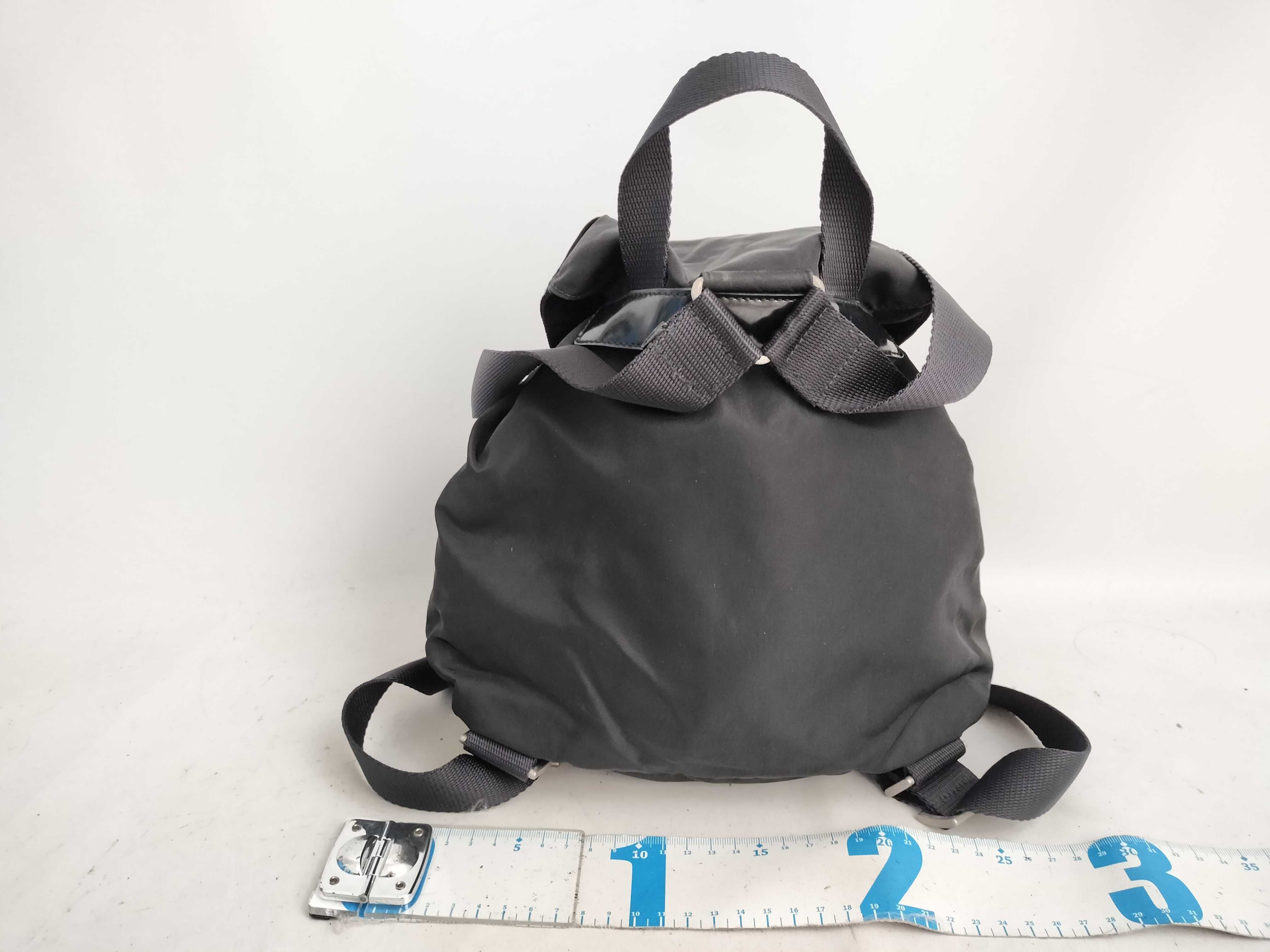 Nylon Prada Rucksack Backpack Triangle Logo Black Rucksack — view 2