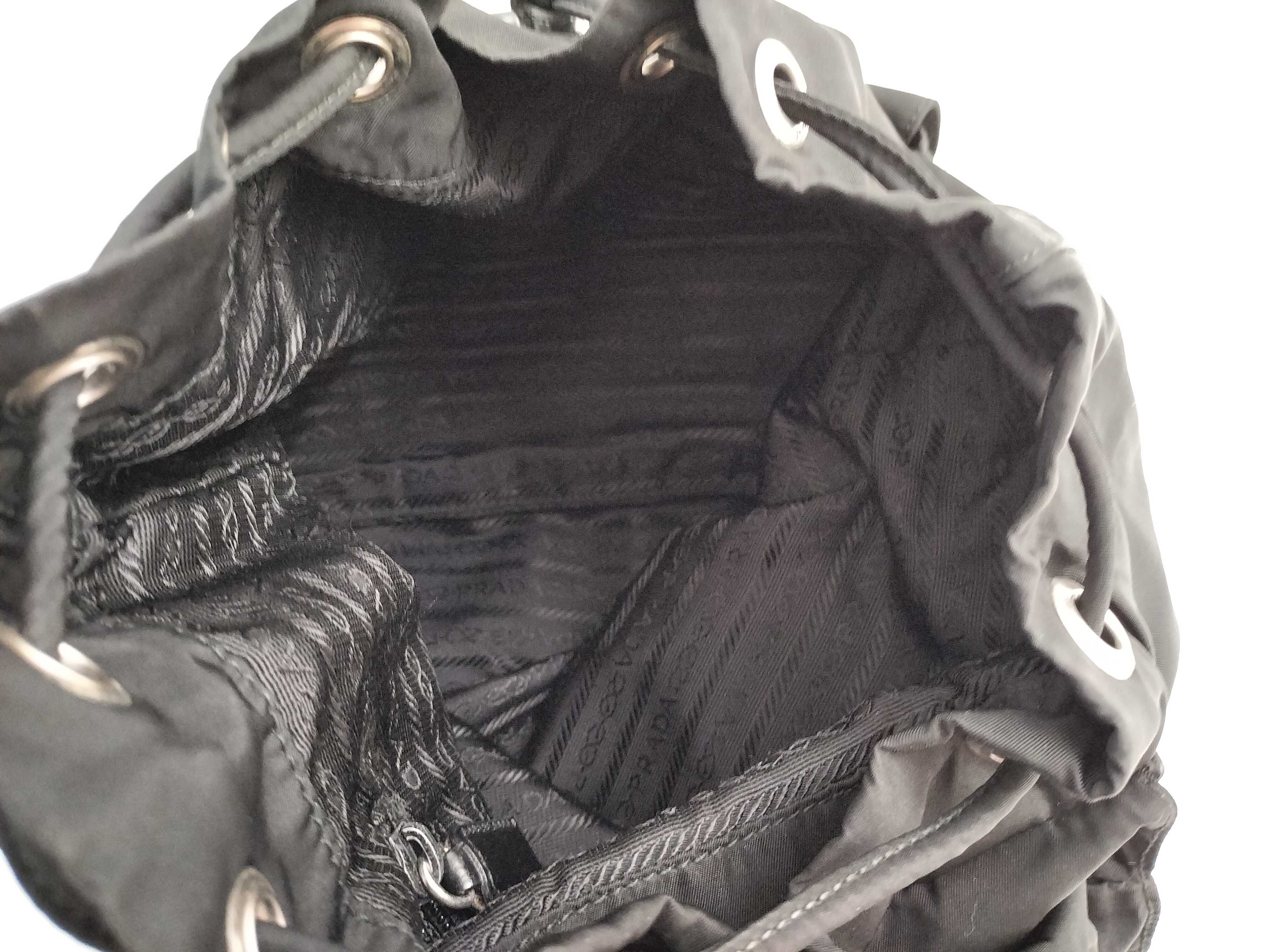 Nylon Prada Rucksack Backpack Triangle Logo Black Rucksack — view 11
