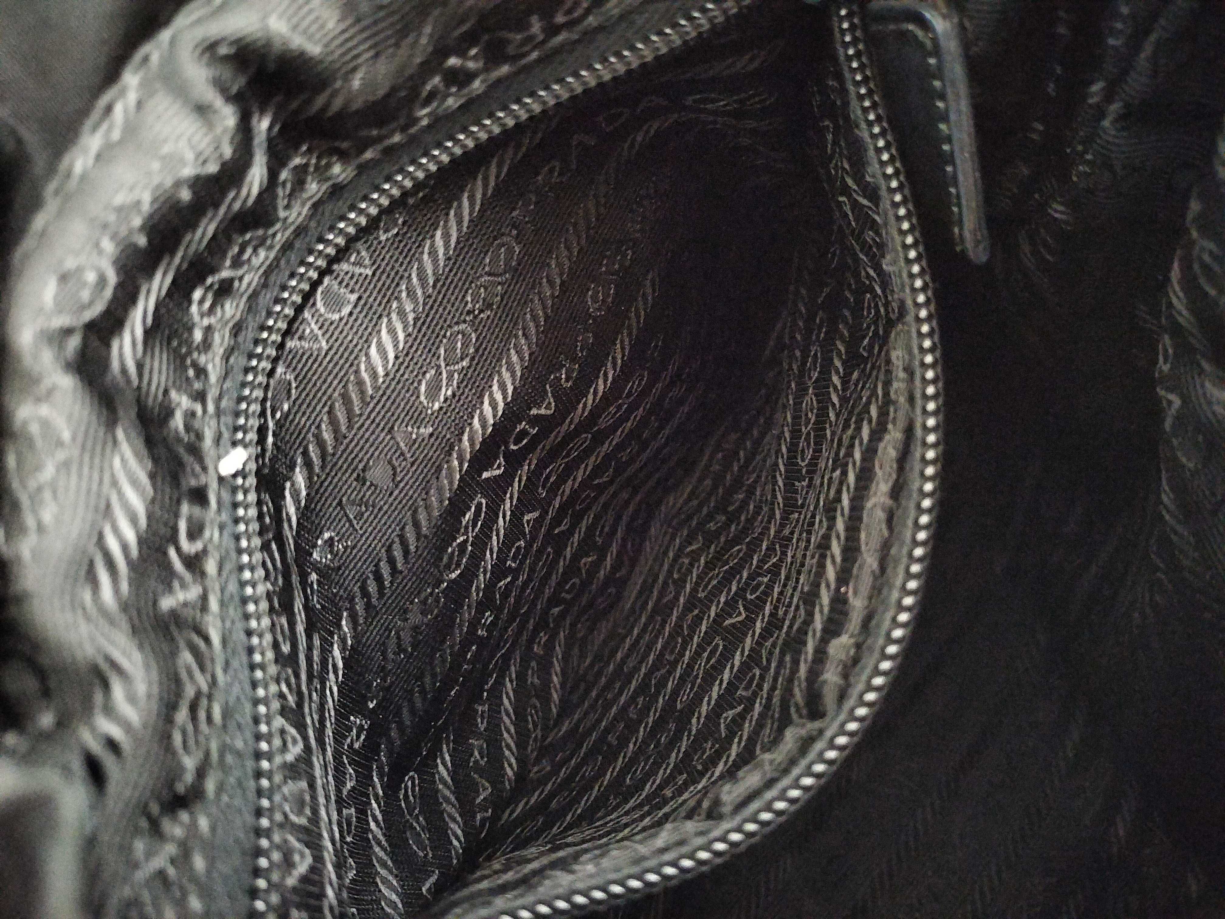 Nylon Prada Rucksack Backpack Triangle Logo Black Rucksack — view 12