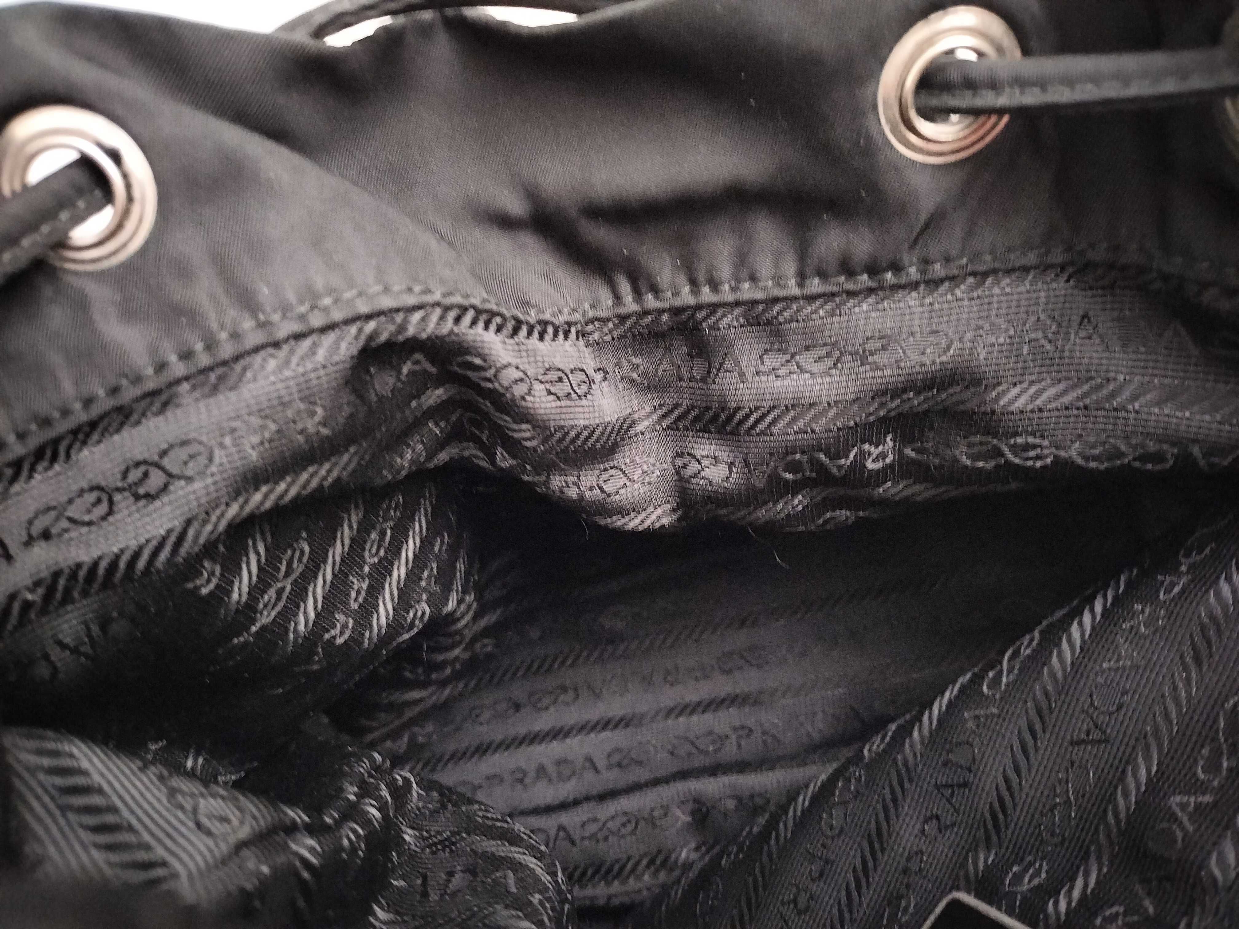 Nylon Prada Rucksack Backpack Triangle Logo Black Rucksack — view 14