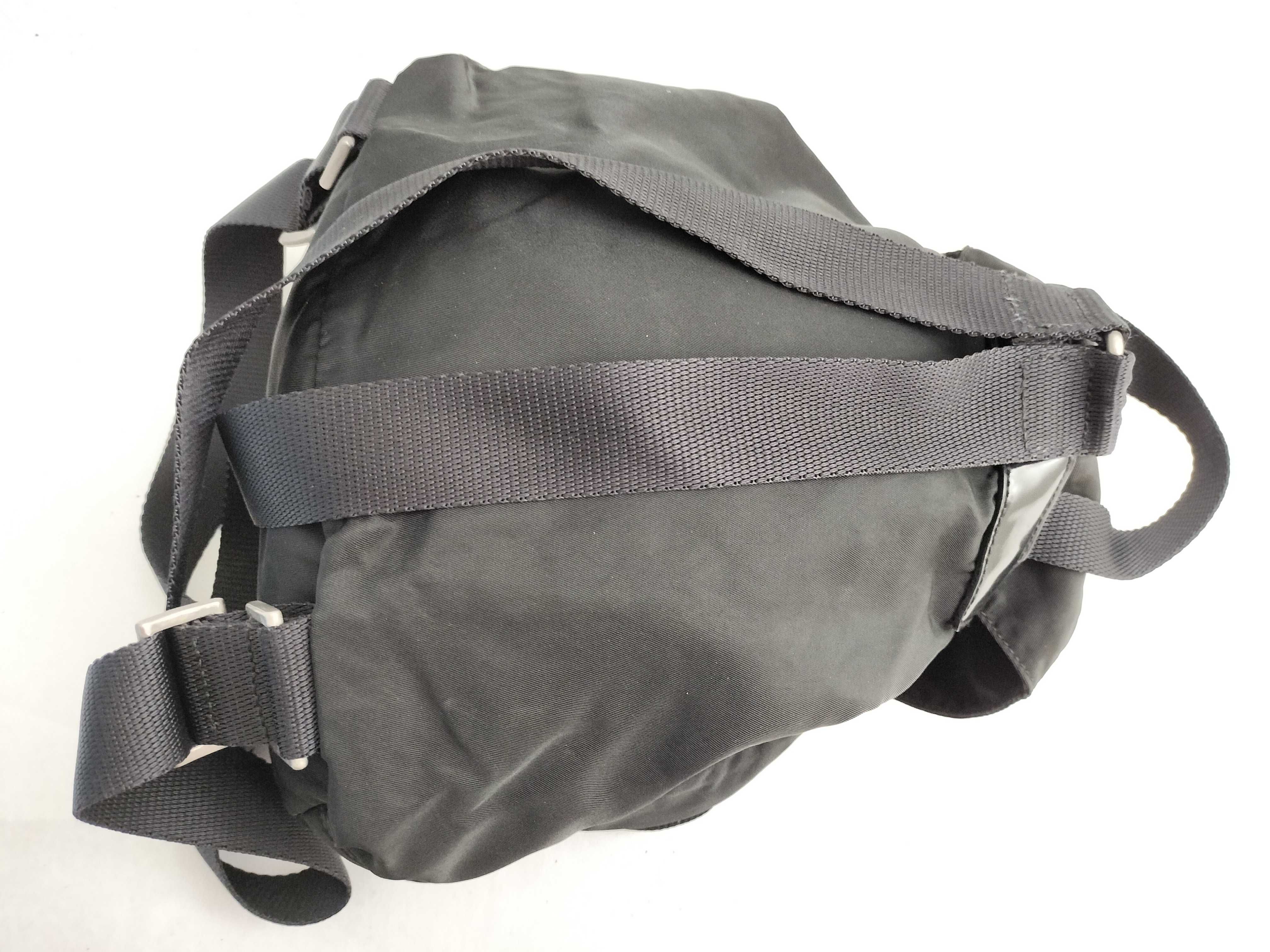 Nylon Prada Rucksack Backpack Triangle Logo Black Rucksack — view 3