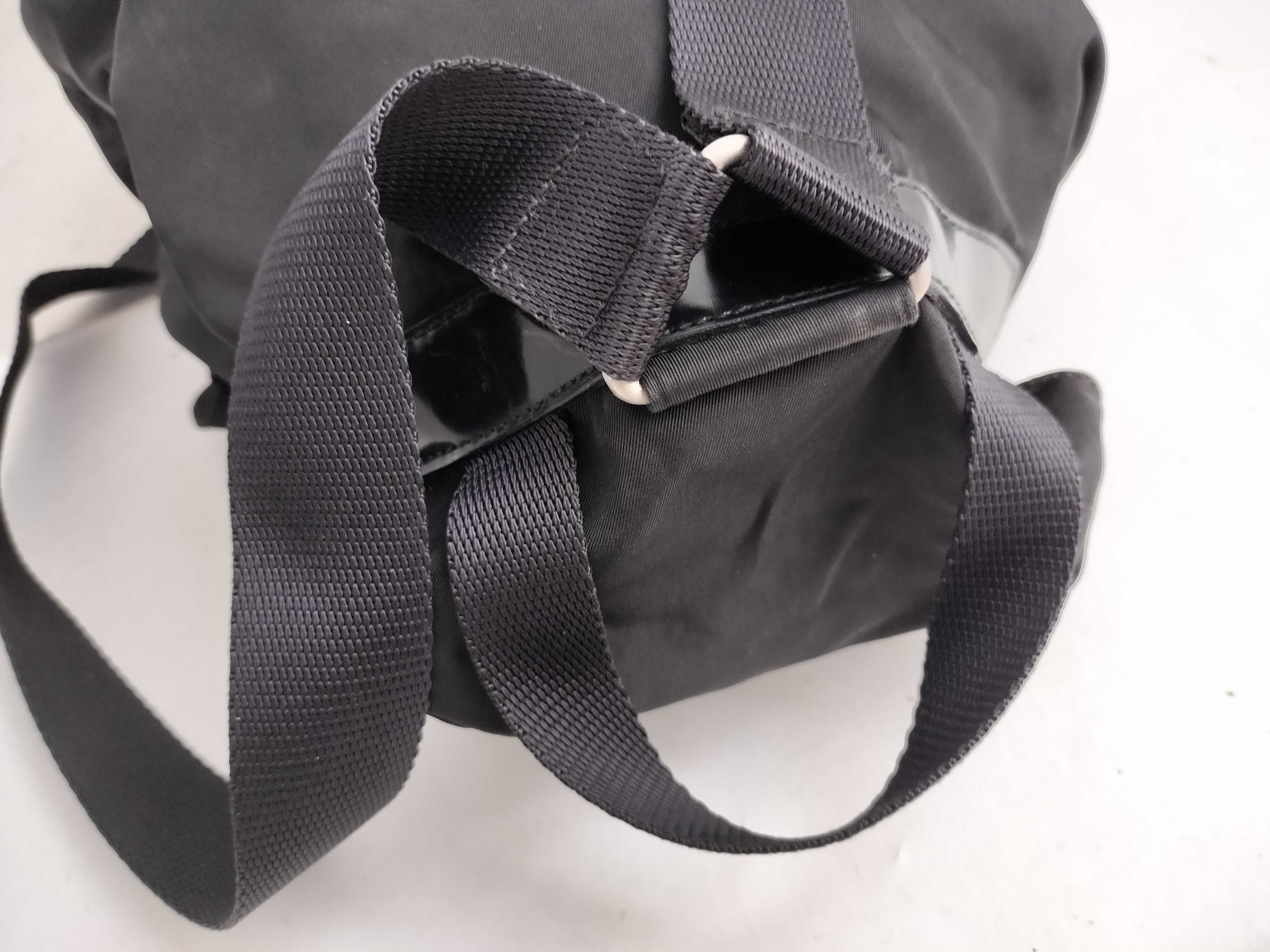 Nylon Prada Rucksack Backpack Triangle Logo Black Rucksack — view 6