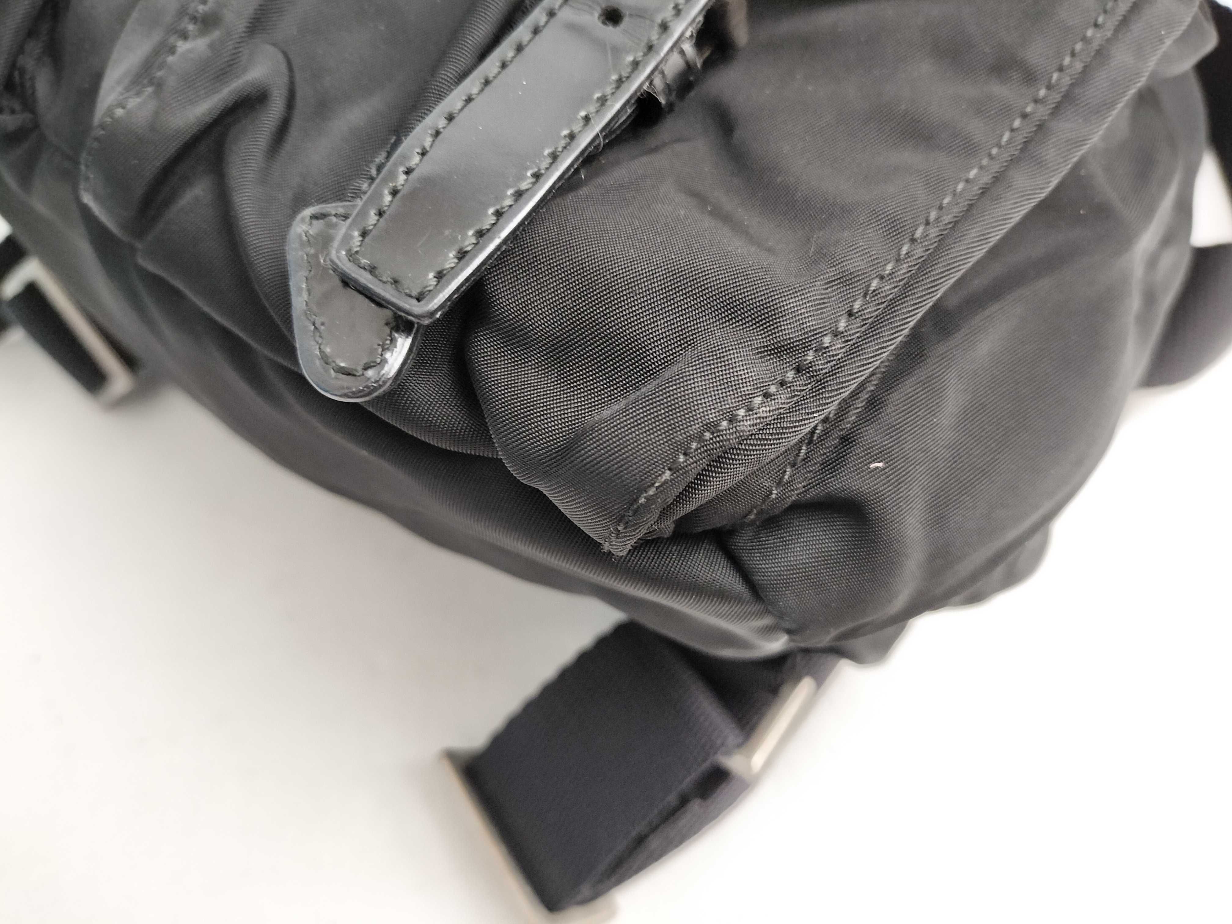Nylon Prada Rucksack Backpack Triangle Logo Black Rucksack — view 7