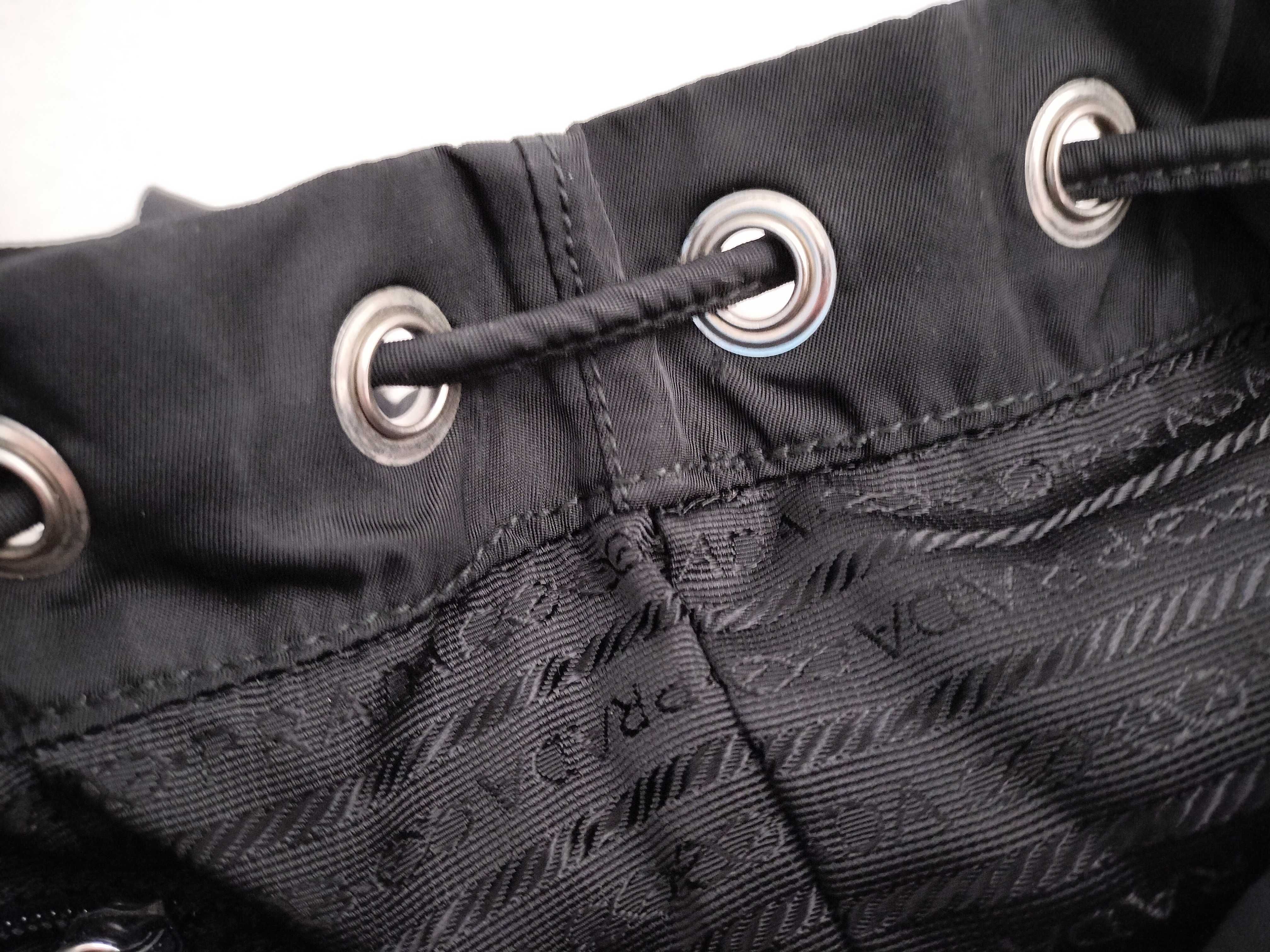 Nylon Prada Rucksack Backpack Triangle Logo Black Rucksack — view 10