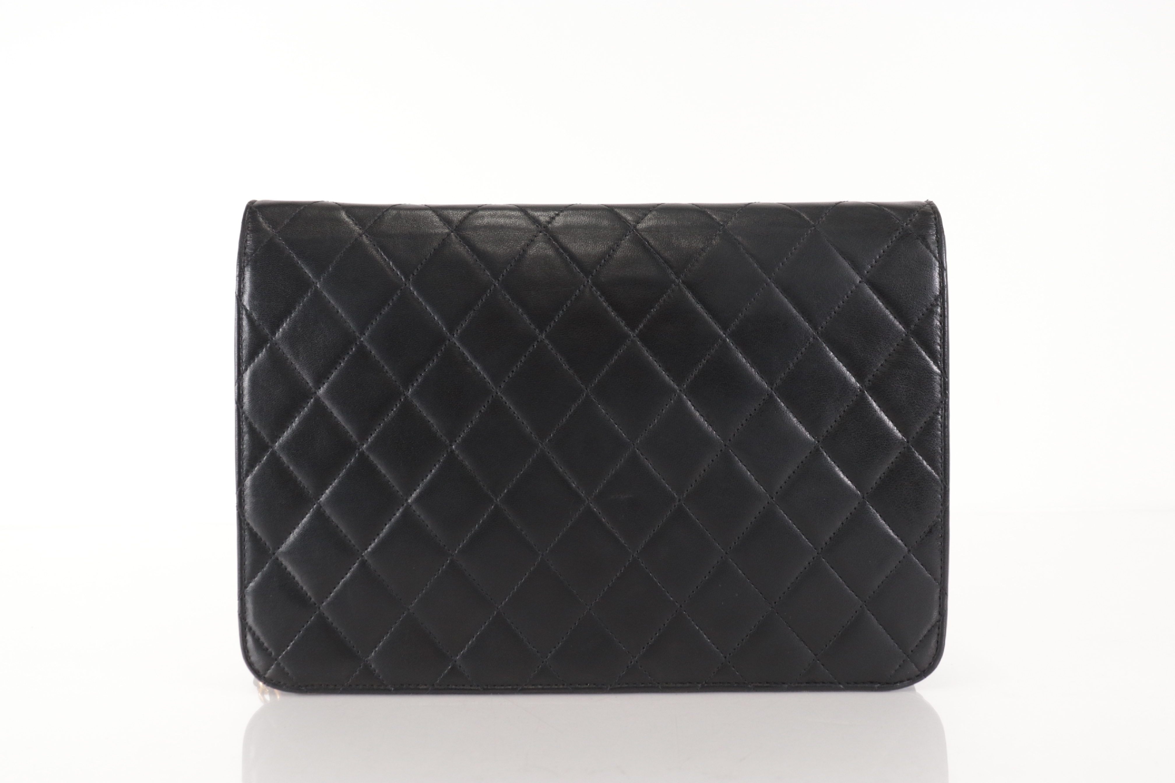 Push-Lock Lambskin Chain Shoulder Bag (Series 5) — view 3