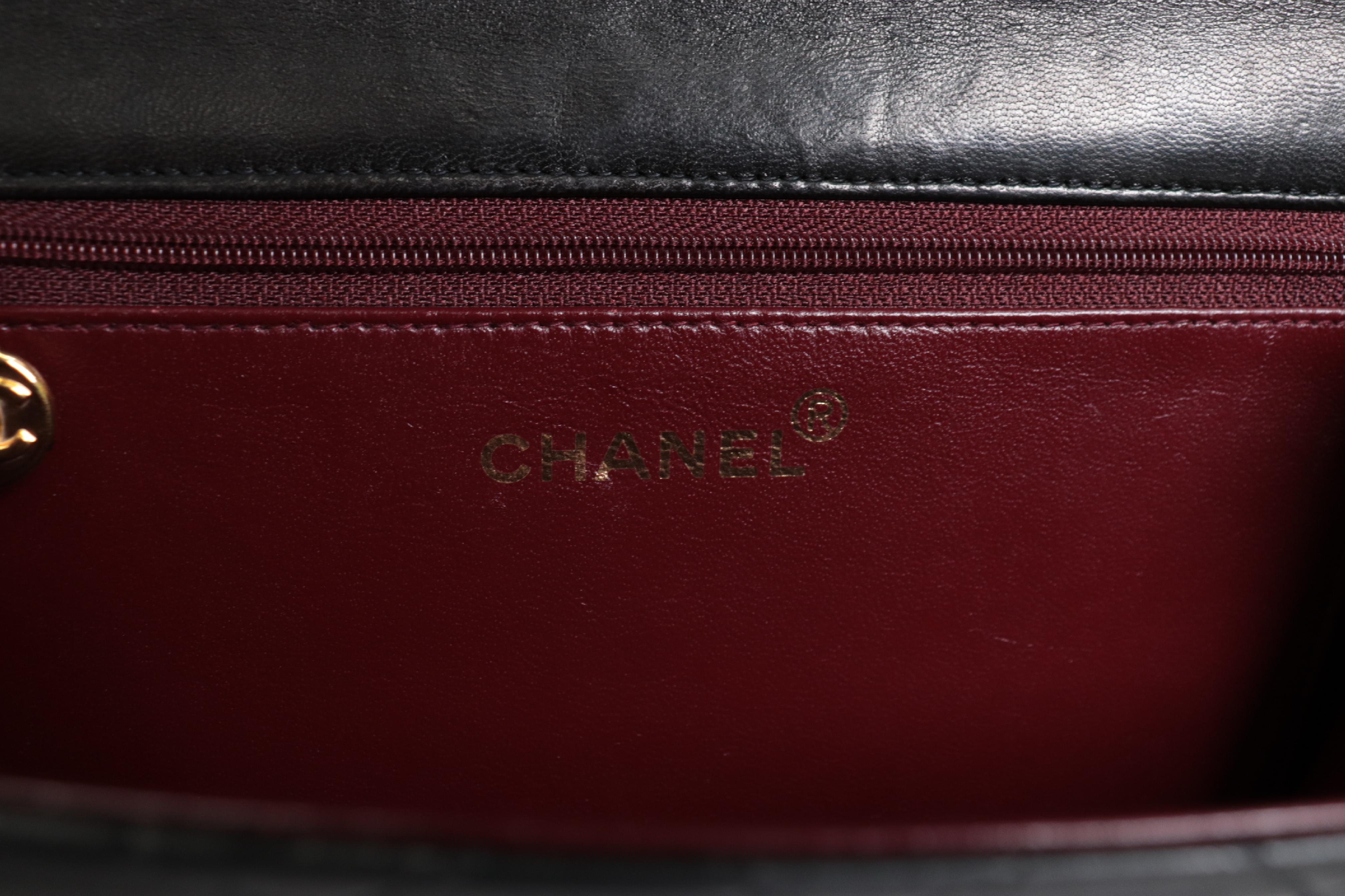 Push-Lock Lambskin Chain Shoulder Bag (Series 5) — view 7