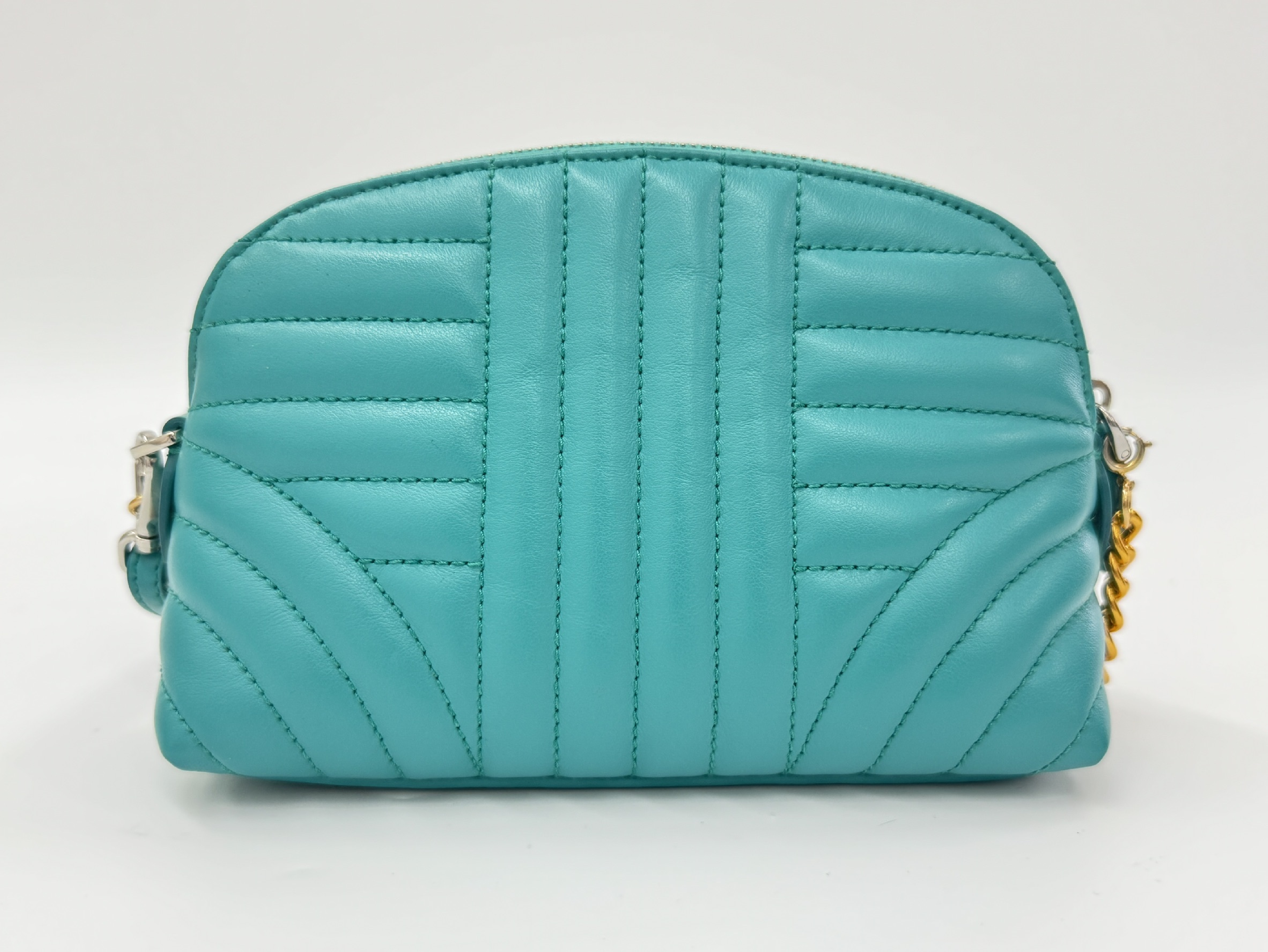 quilted mini leather shoulder pouch 1NE010 (with box) — view 3
