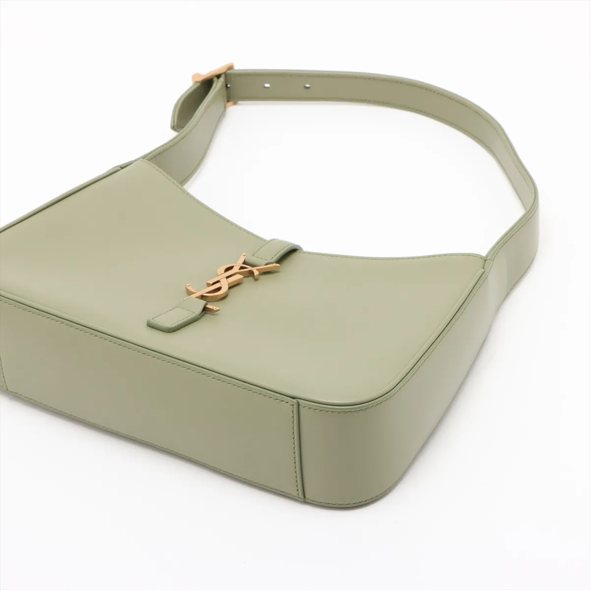 Le Saint Cassette Leather Shoulder Bag Green 657228 — view 3