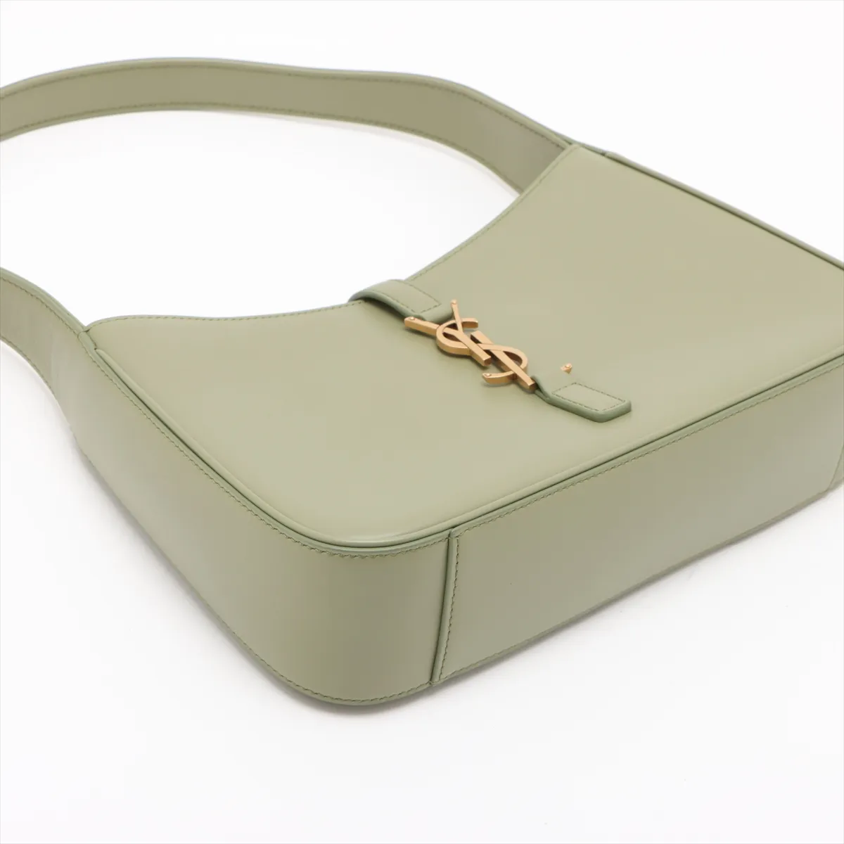 Le Saint Cassette Leather Shoulder Bag Green 657228 — view 4
