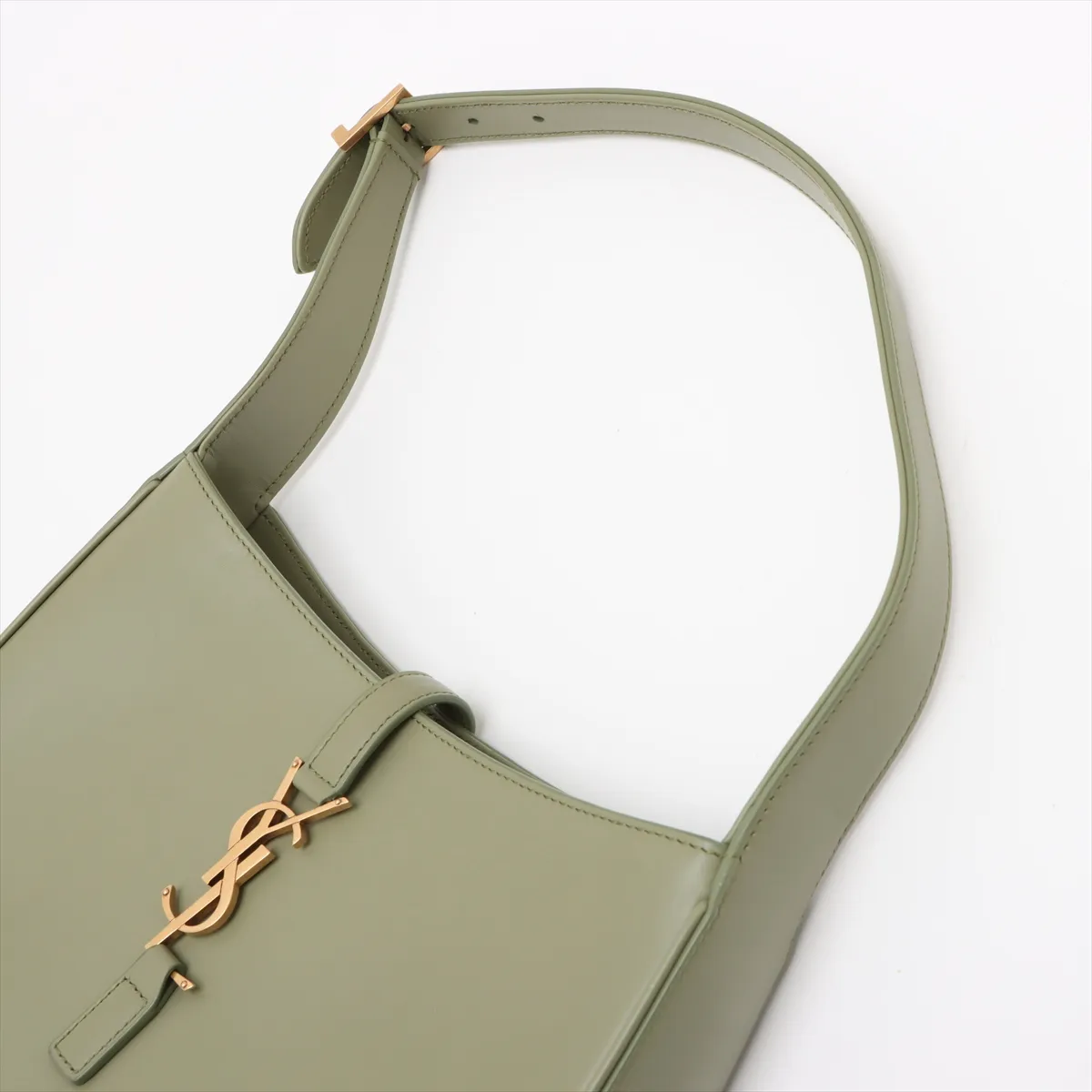 Le Saint Cassette Leather Shoulder Bag Green 657228 — view 5