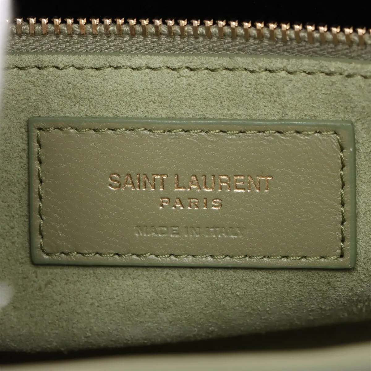 Le Saint Cassette Leather Shoulder Bag Green 657228 — view 8