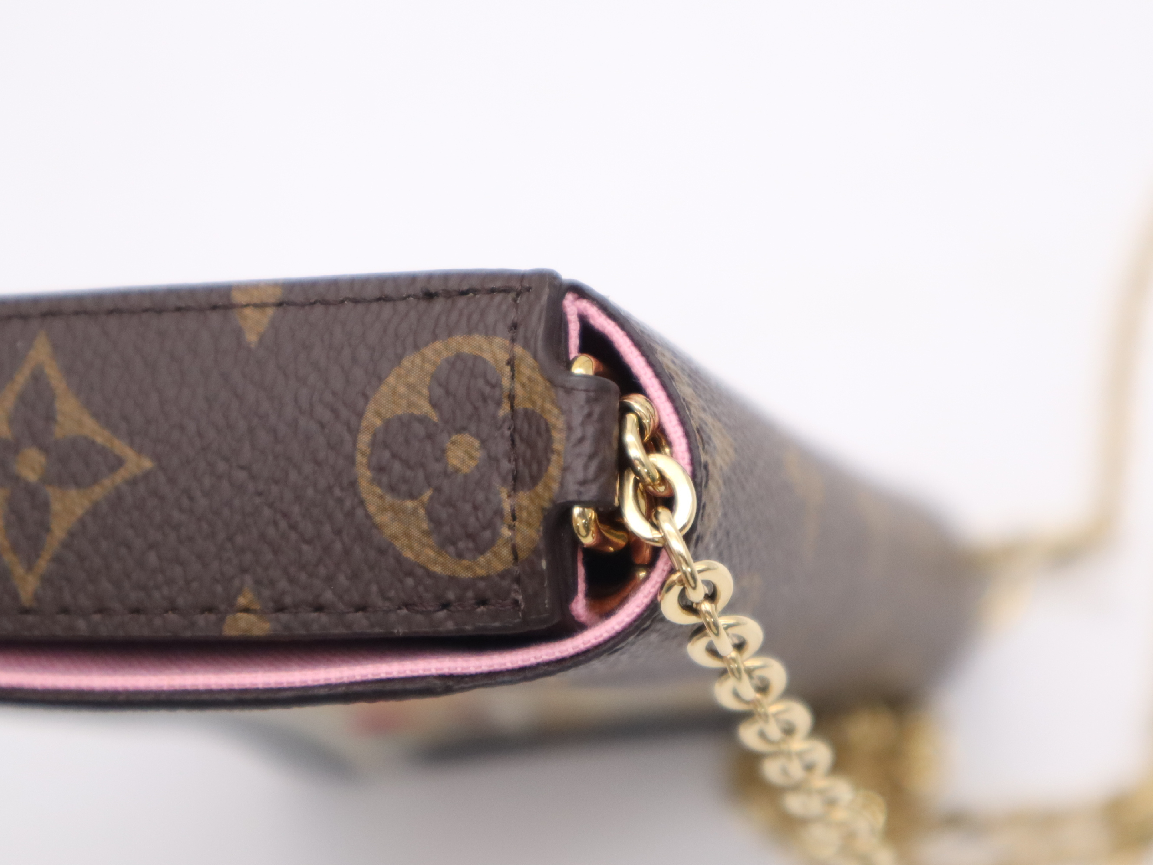 M81545 Monogram Vivienne Pochette Felicie Shoulder Bag with Chain Strap, 2 Pouches, and Dust Bag — view 7