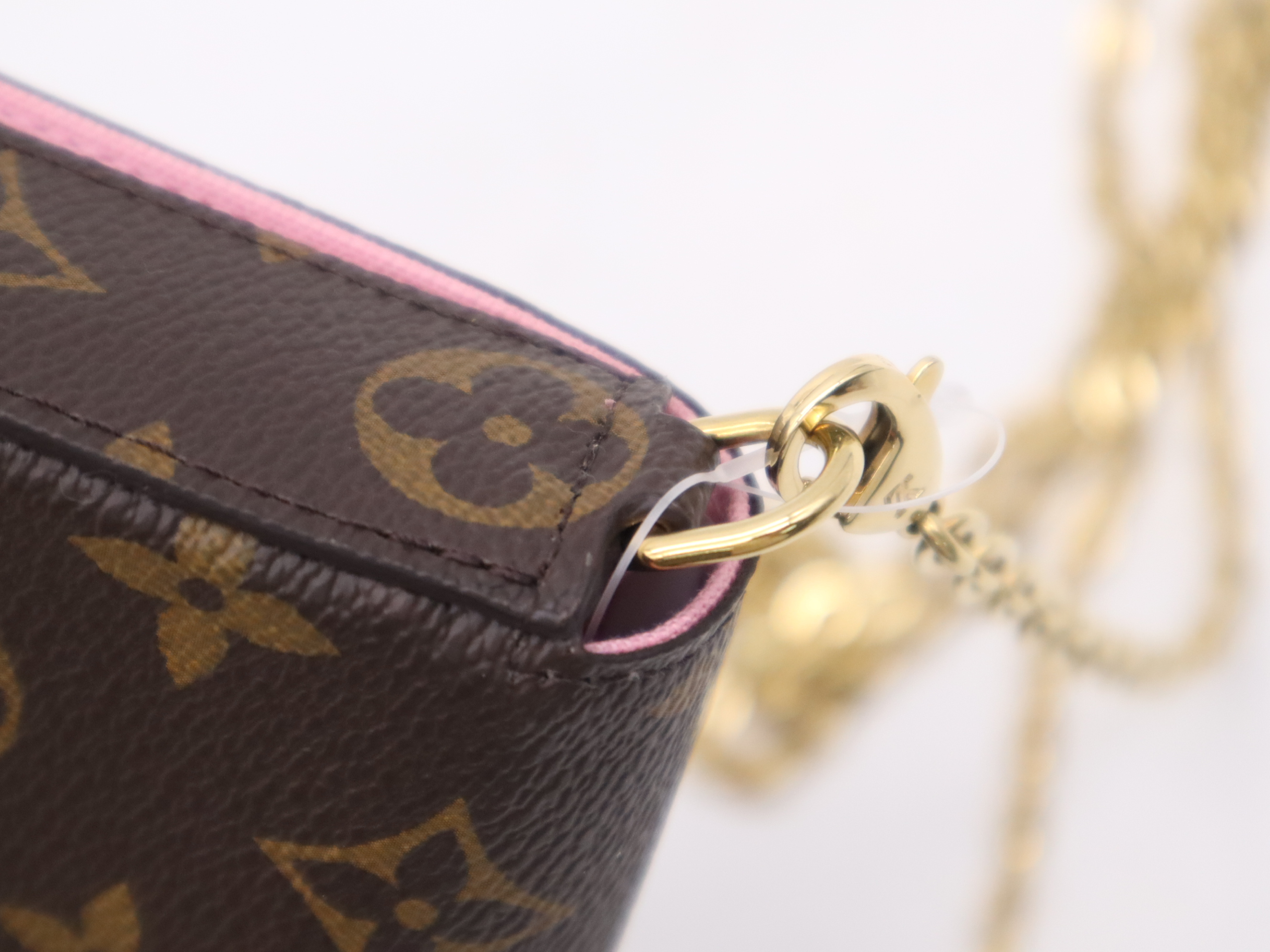 M81545 Monogram Vivienne Pochette Felicie Shoulder Bag with Chain Strap, 2 Pouches, and Dust Bag — view 8